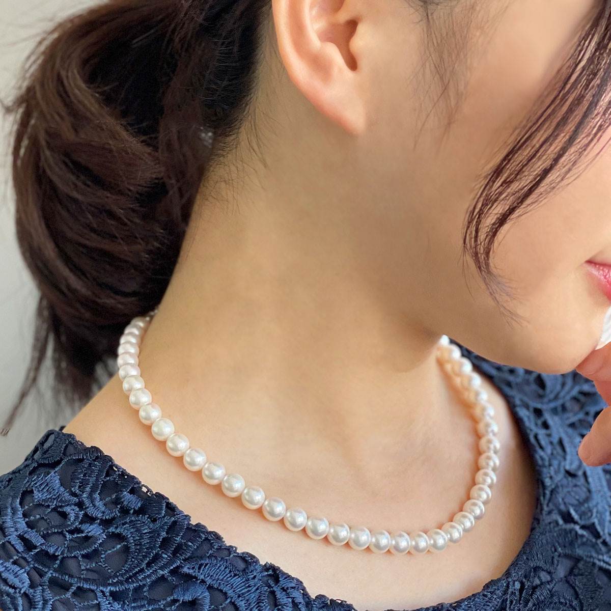 HANADAMA Akoya Pearl Necklace 7.5-8.0mm