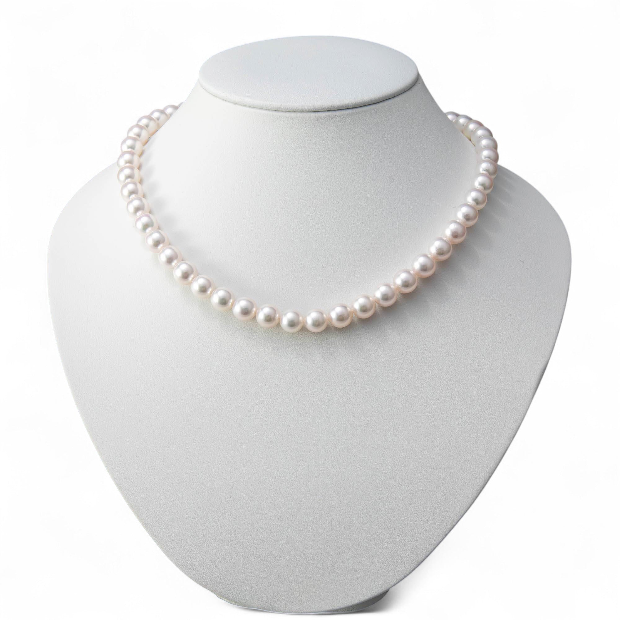 Akoya Pearl Necklace 8.0-8.5mm -Superior-