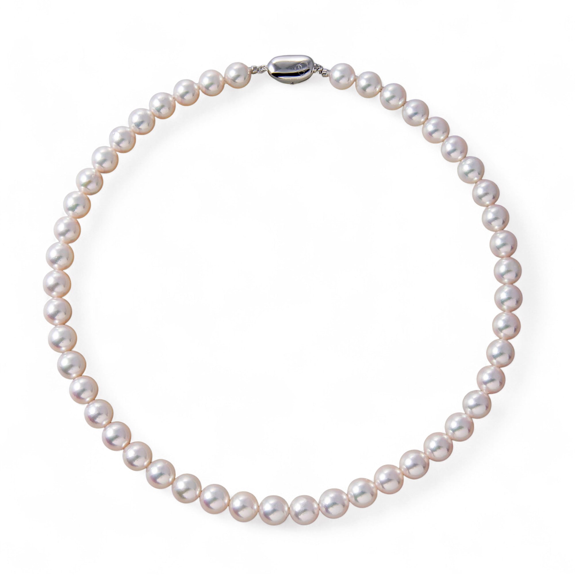 Akoya Pearl Necklace 8.5-9.0mm -Aurora Rosé-