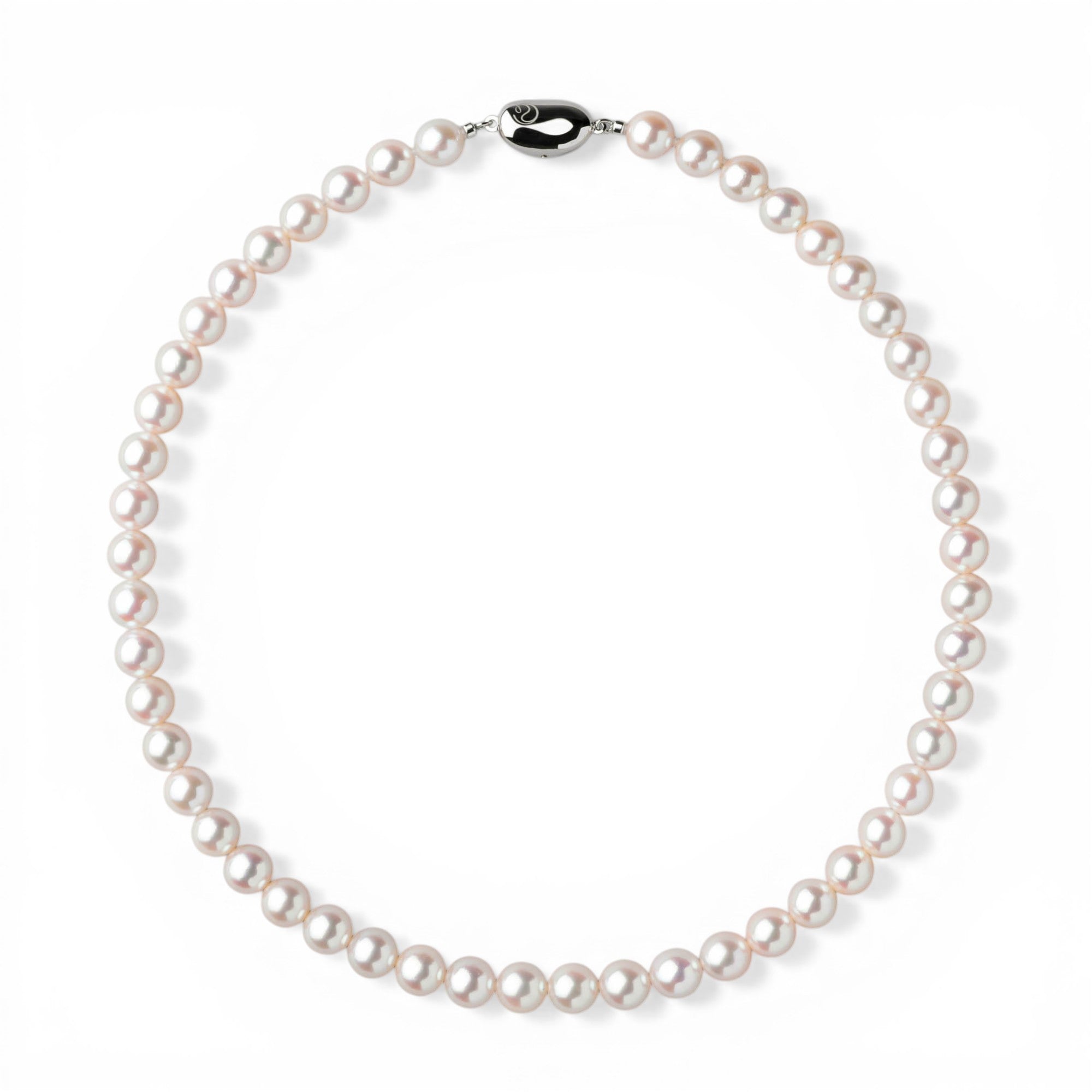 Akoya Pearl Necklace 8.0-8.5mm Aurora Akoya Queen Certified