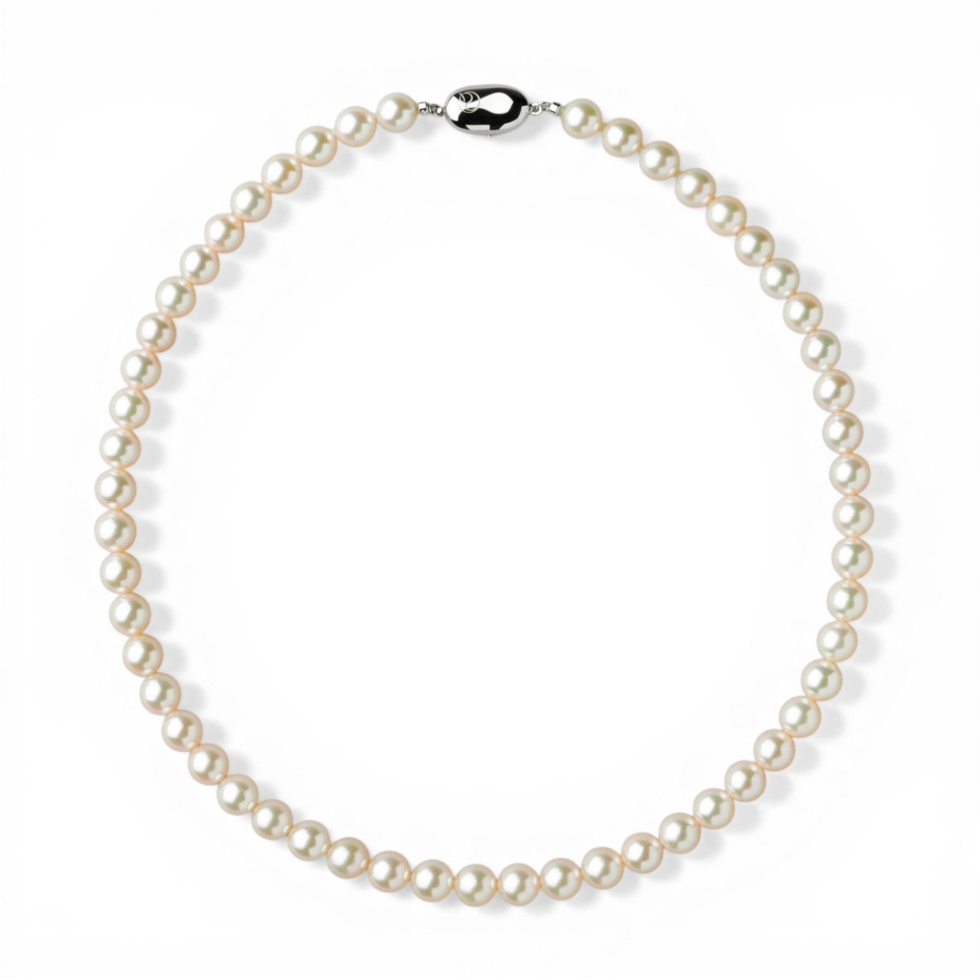 Akoya Pearl Necklace 7.5-8.0mm Aurora Akoya Queen Certified