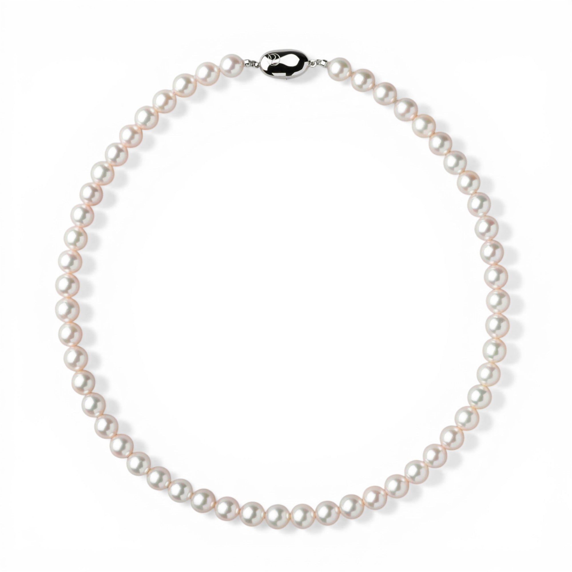 Akoya Pearl Necklace 7.5-8.0mm Aurora Akoya Queen Certified