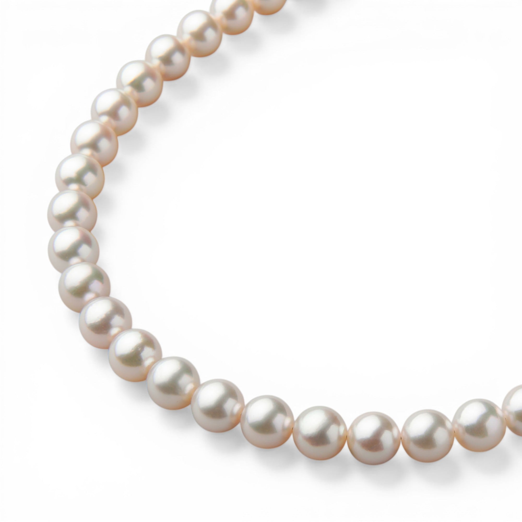 Akoya Pearl Necklace 7.5-8.0mm Aurora Akoya Queen Certified
