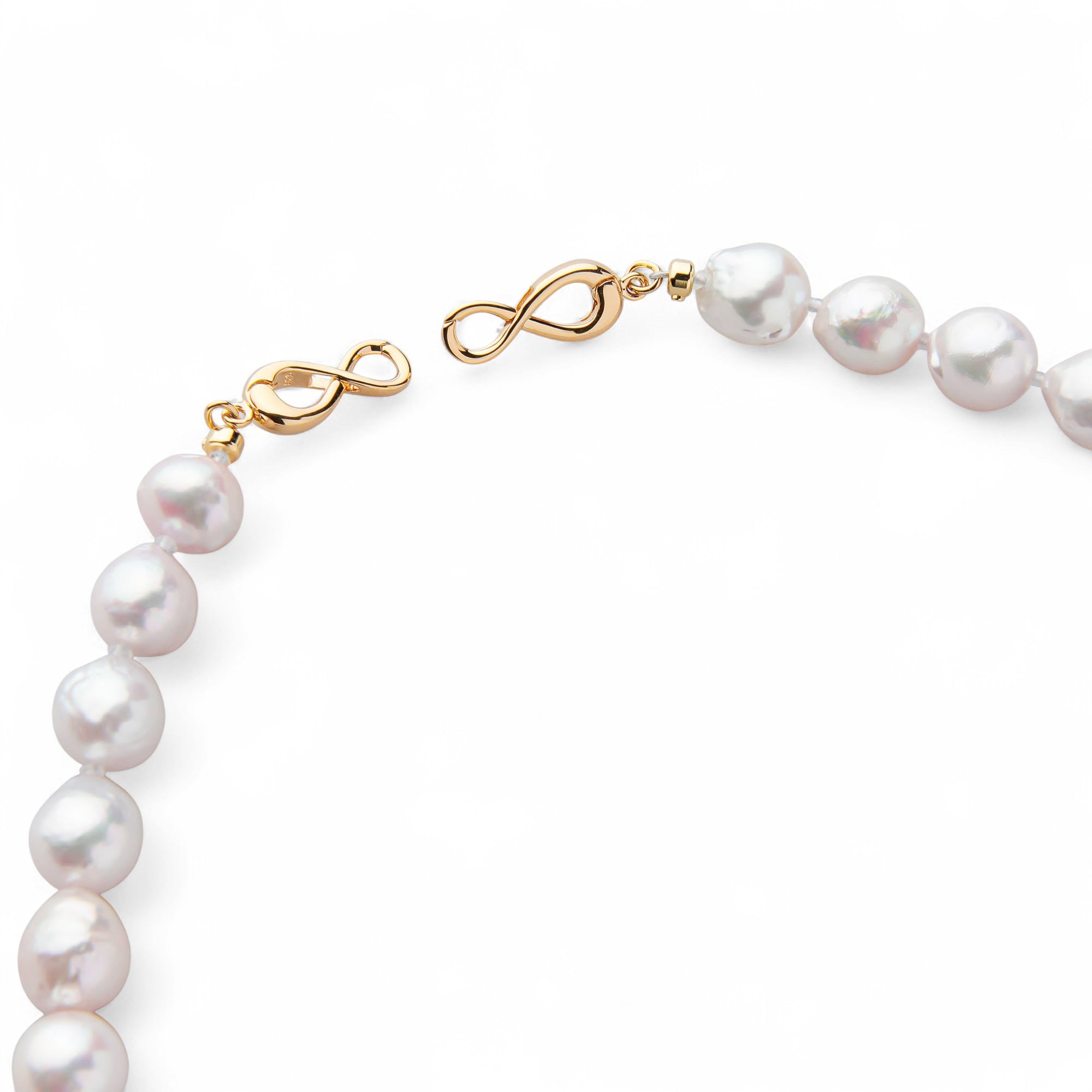 Akoya Baroque Pearl Necklace 7.5-8.0mm SV925 GP