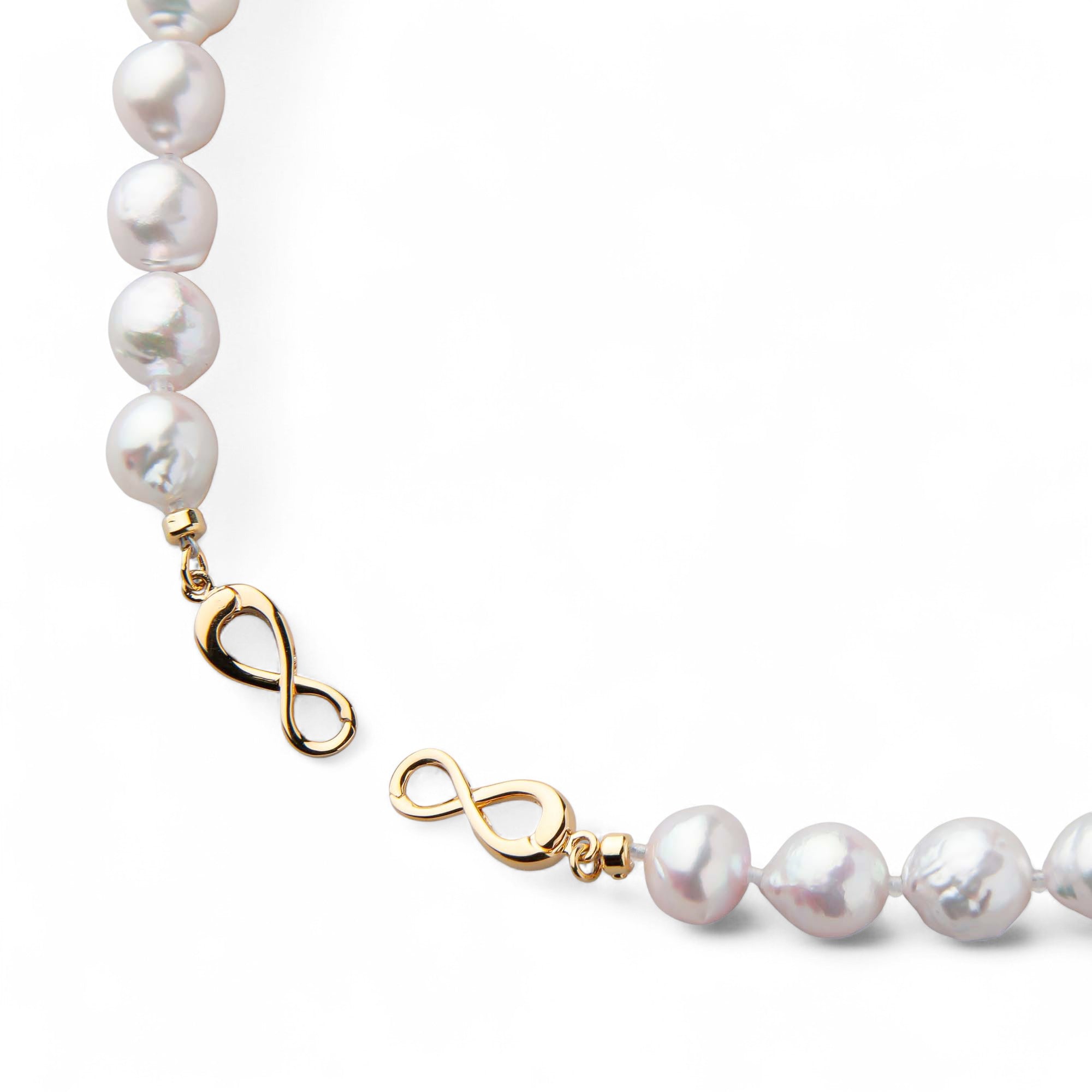 Akoya Baroque Pearl Necklace 7.5-8.0mm SV925 GP
