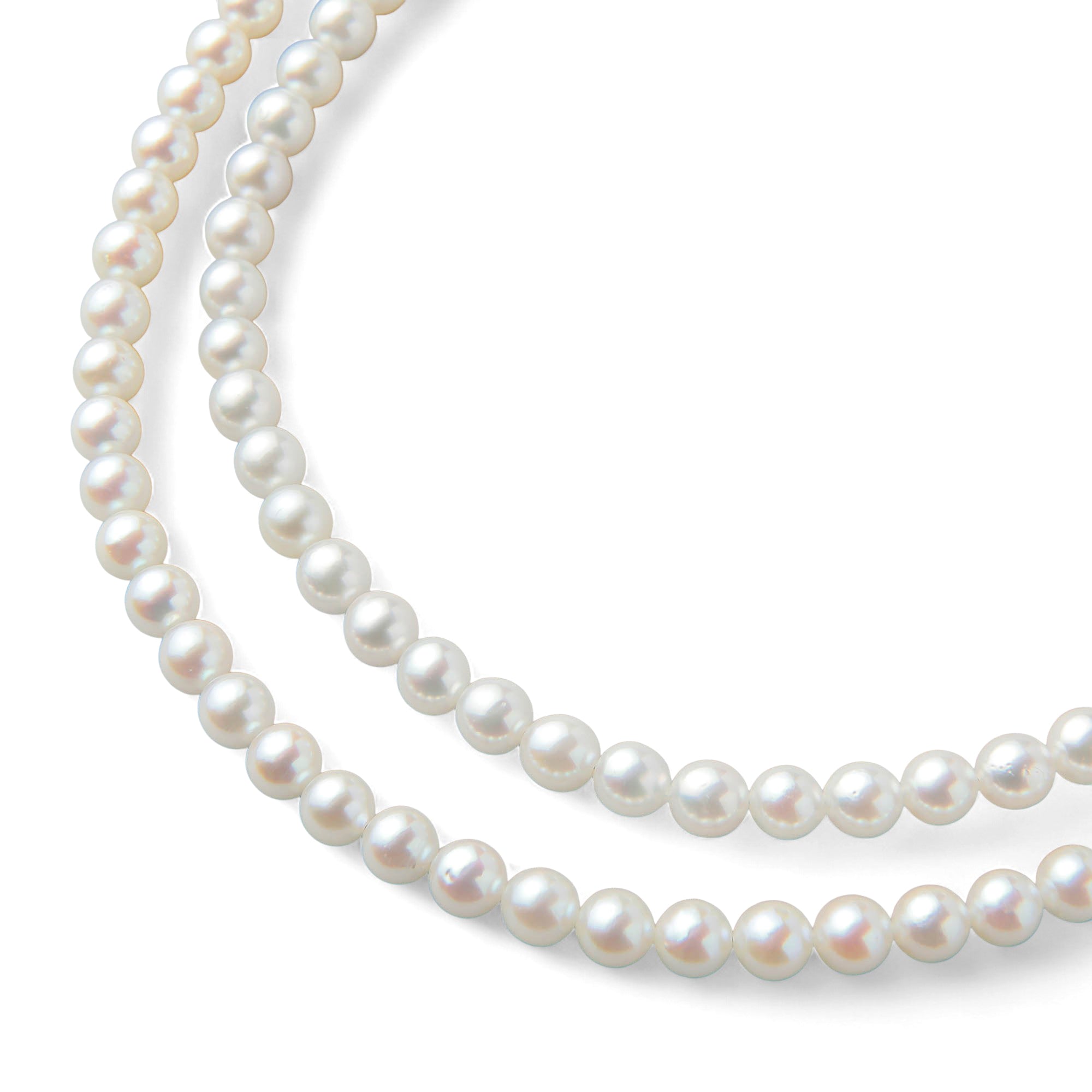 Natural Color Akoya Pearl Necklace 5.0-5.5mm