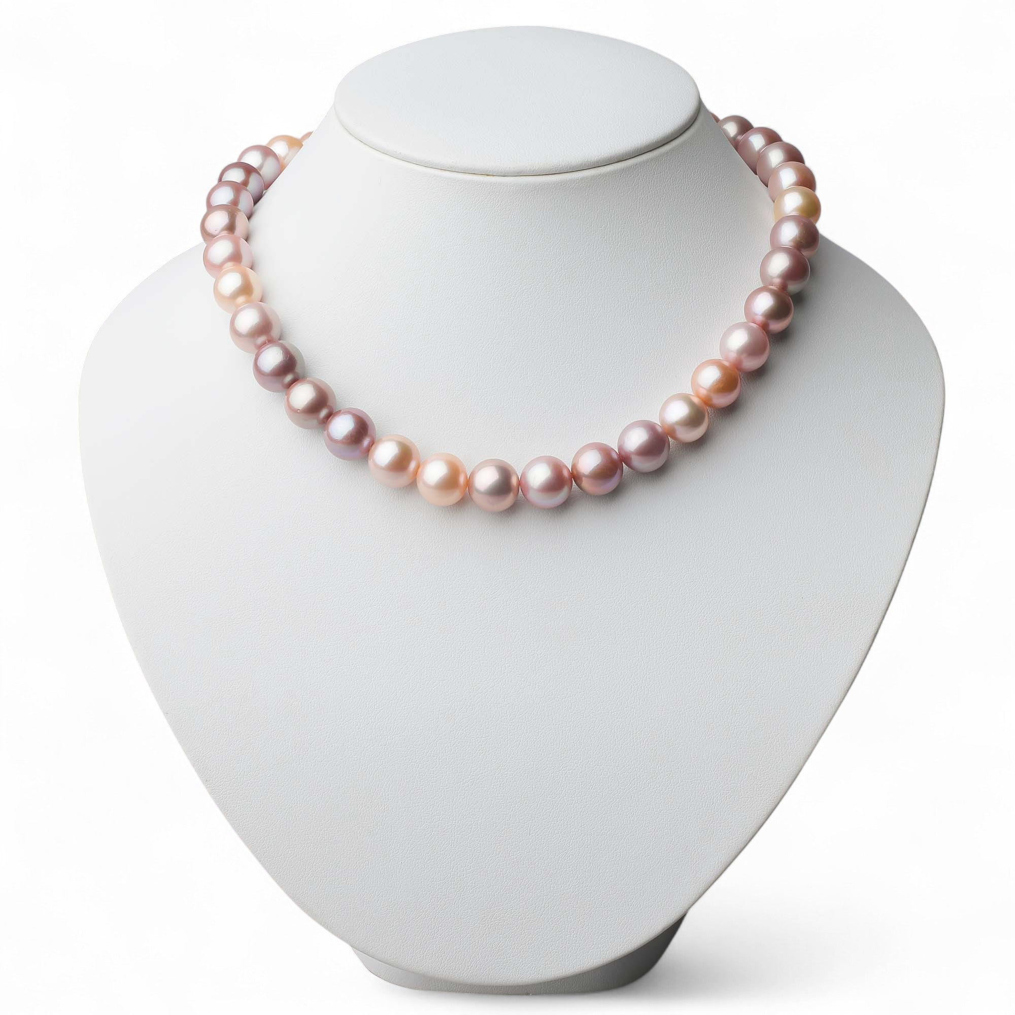 Freshwater Pearl Necklace 11–12mm -Mauvette-