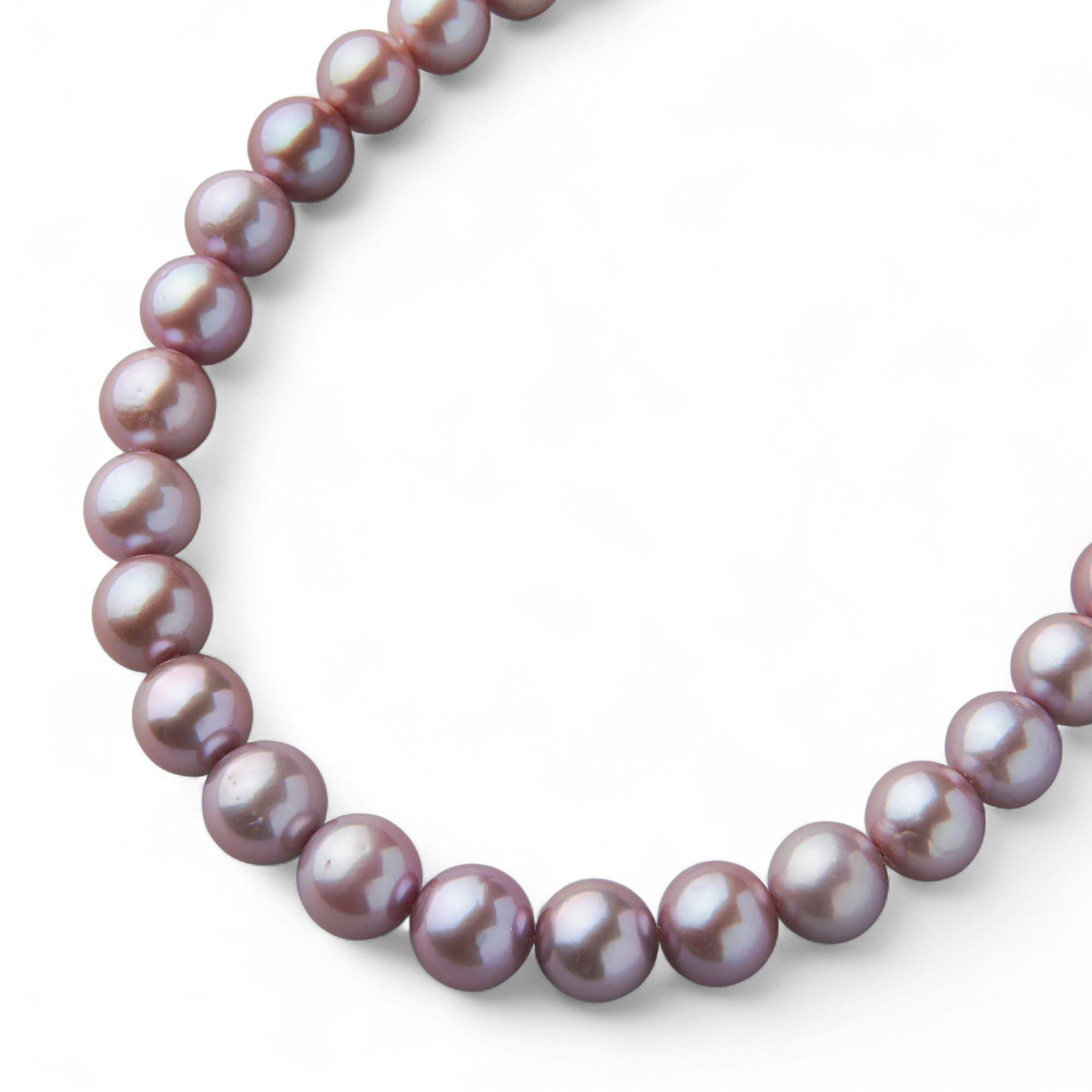 Freshwater Pearl Necklace 9–11mm -Mauvette-
