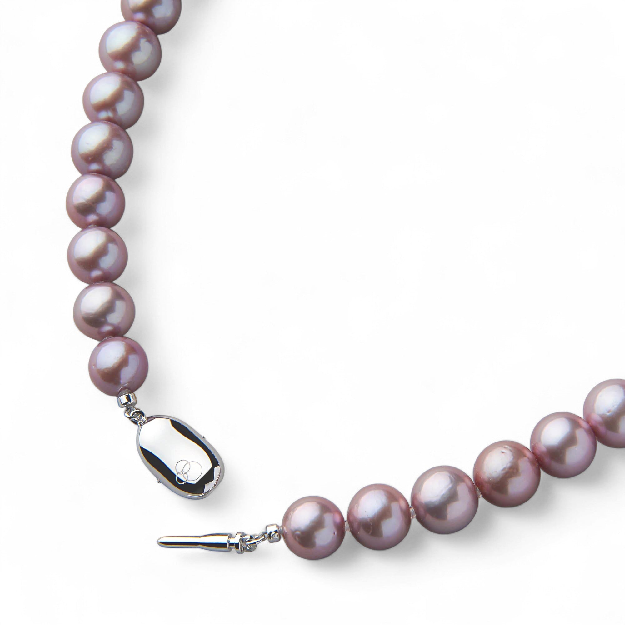 Freshwater Pearl Necklace 9–11mm -Mauvette-