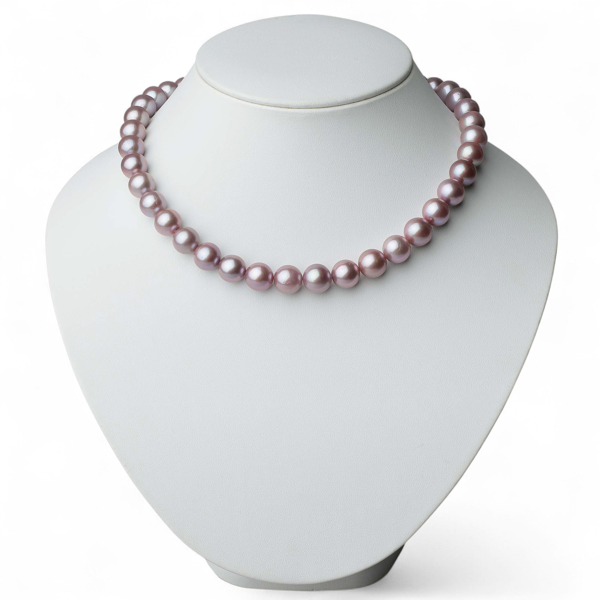 Freshwater Pearl Necklace 9–11mm -Mauvette-