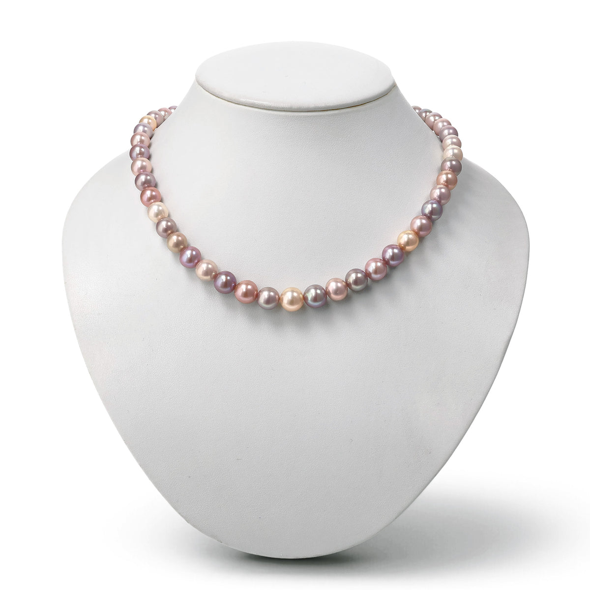 Nucleated Freshwater Pearl Necklace 8-10mm Multicolor -Mauvette-