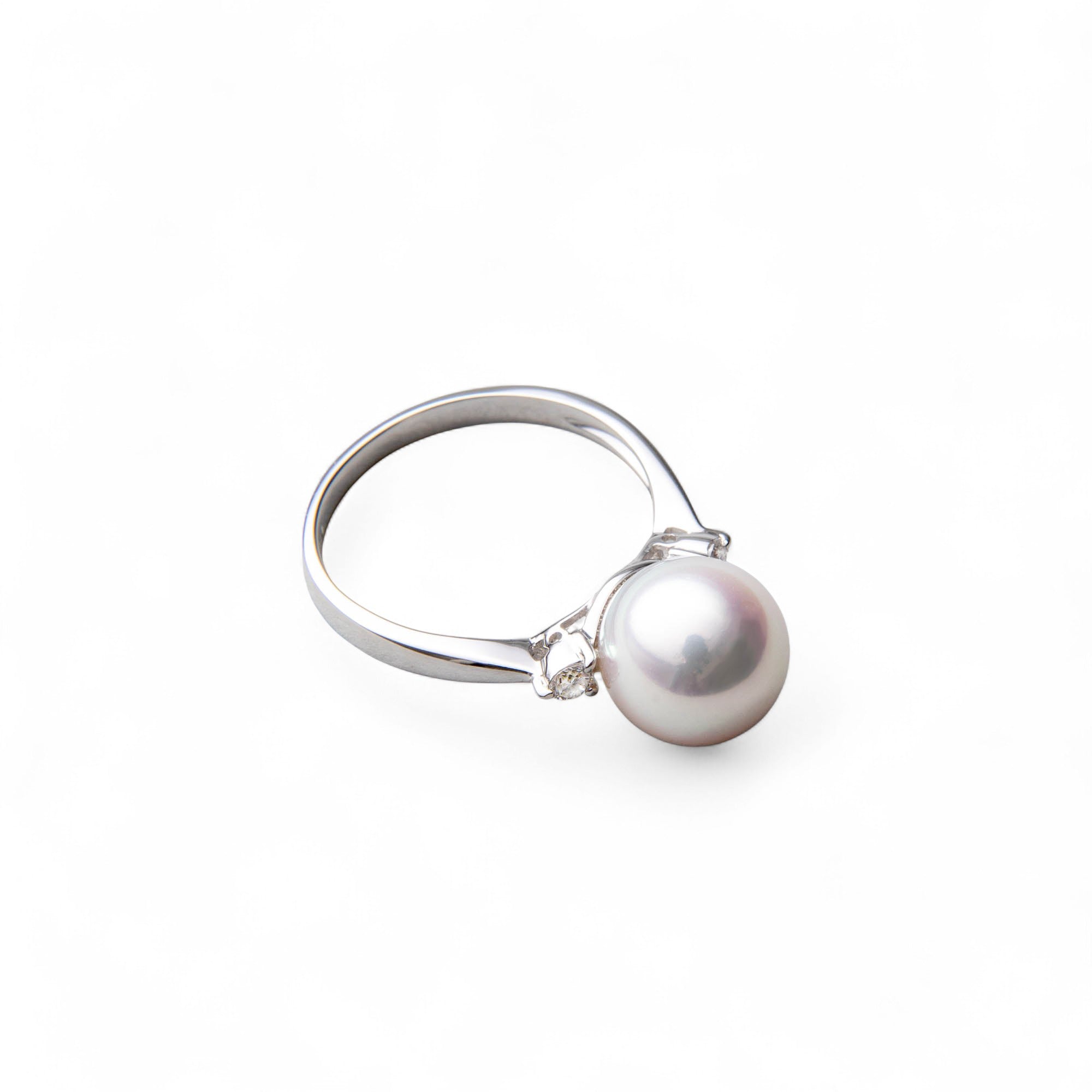 Aurora HANADAMA Akoya Pearl Ring 9.0–9.5 mm PT900 -Premium-