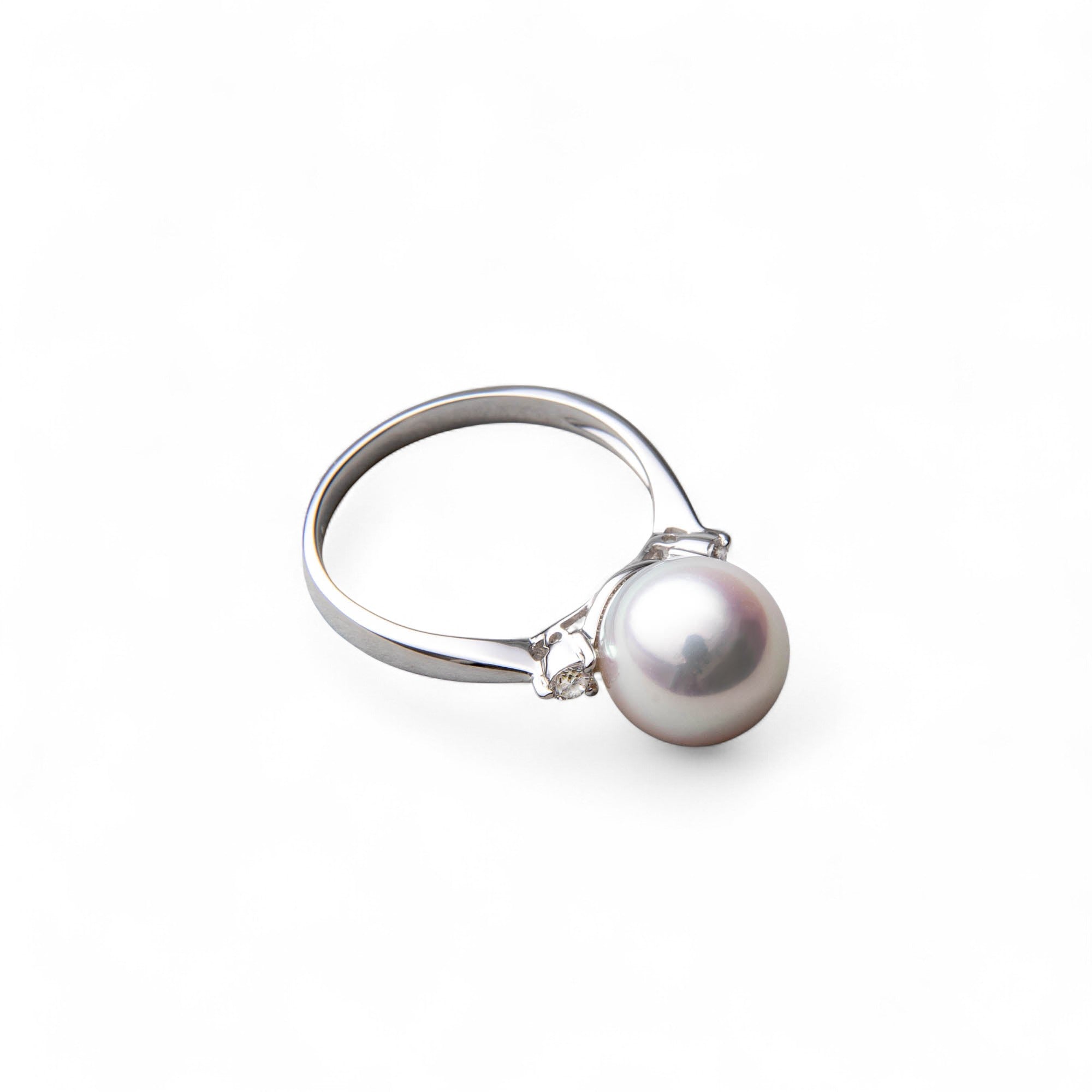 Aurora HANADAMA Akoya Pearl Ring 9.0–9.5 mm PT900 -Premium-