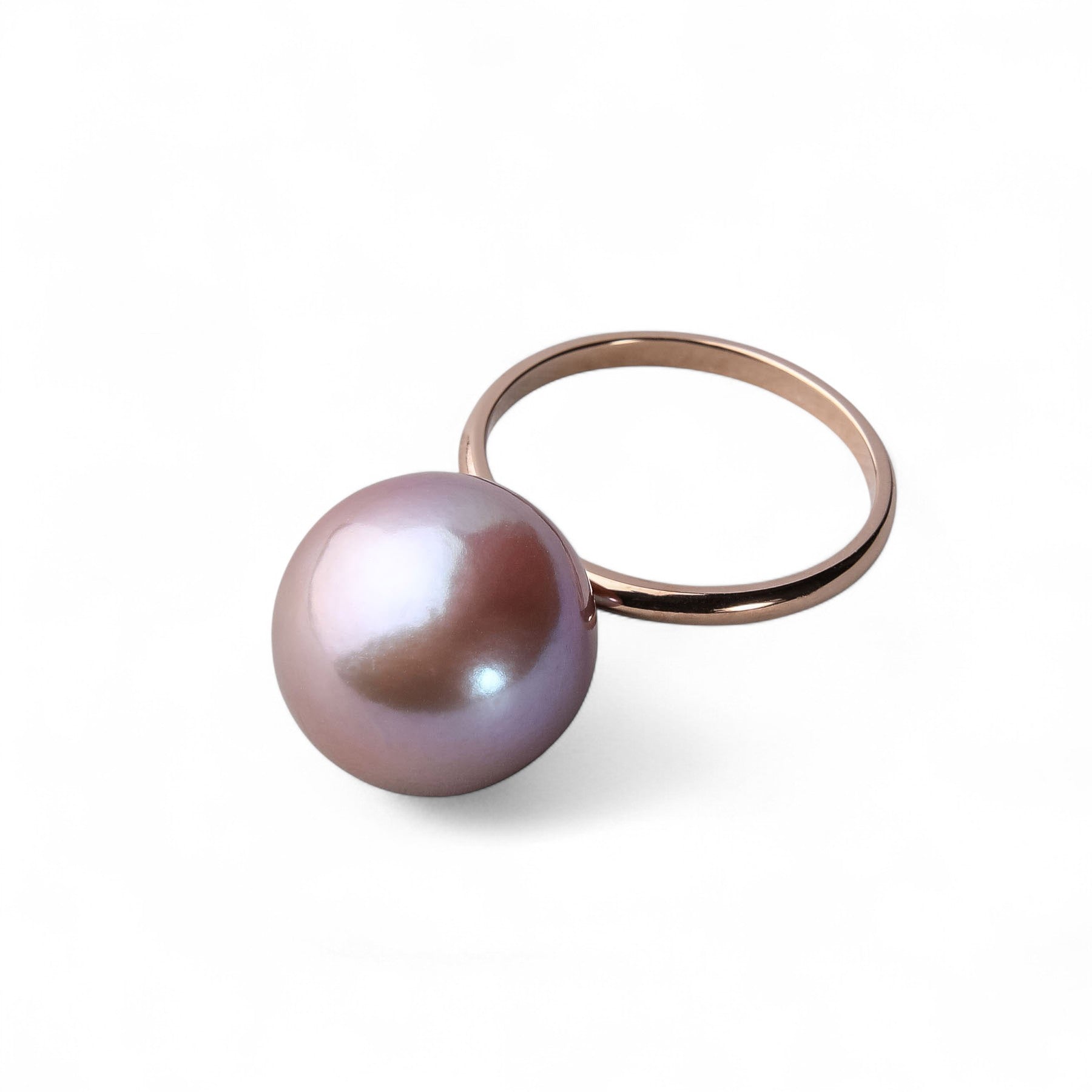 Mauvette Freshwater Pearl Ring 12mmUP K18PG