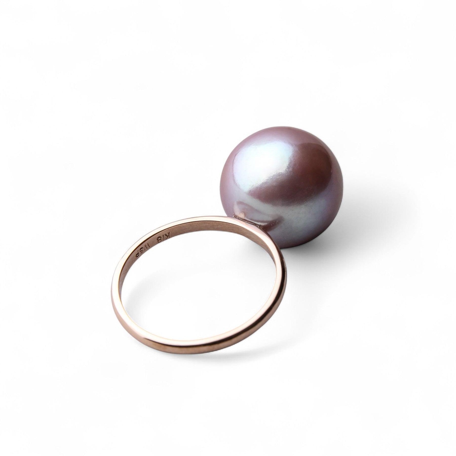 Mauvette Freshwater Pearl Ring 12mmUP K18PG