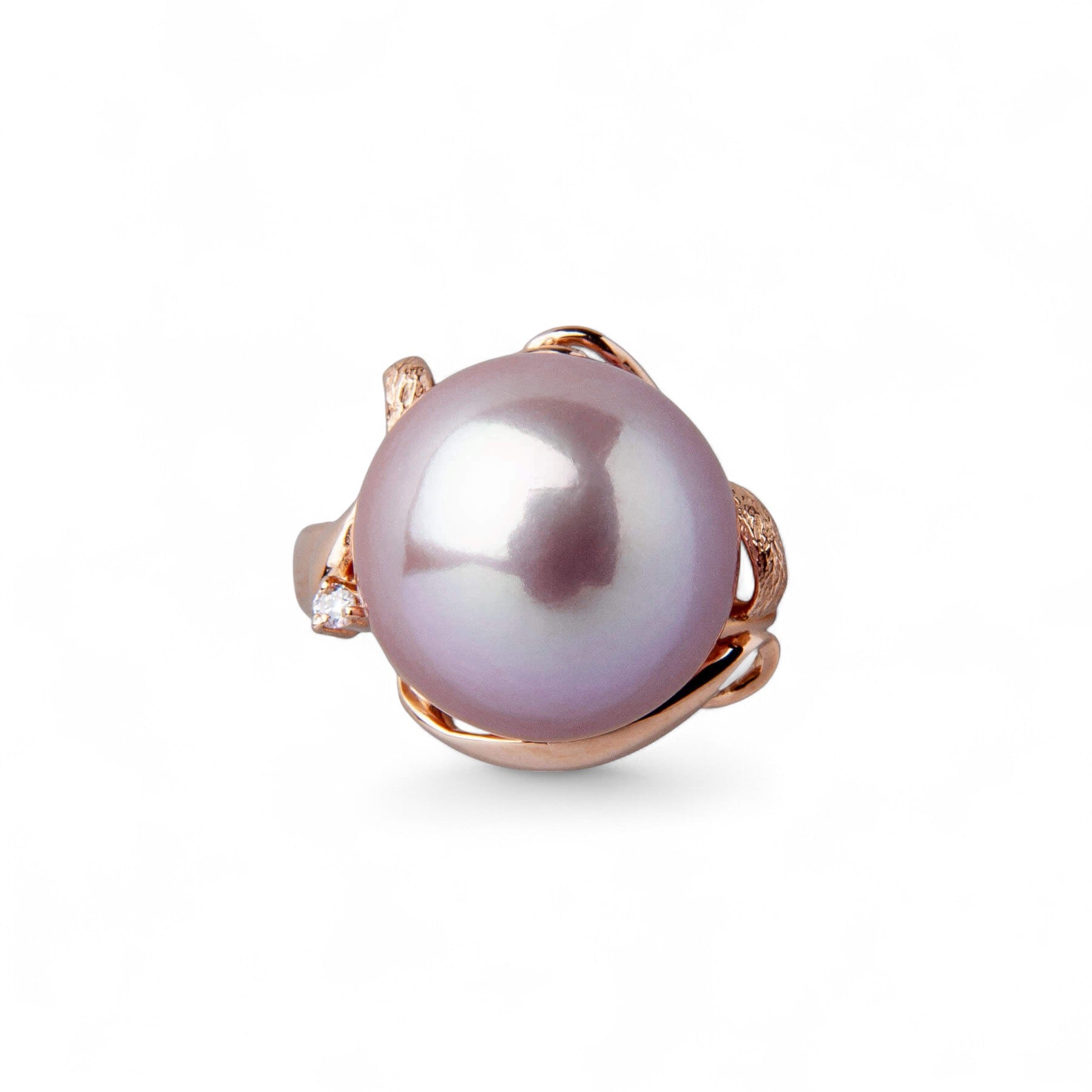 Mauvette Freshwater Pearl Ring 12mmUP K18PG