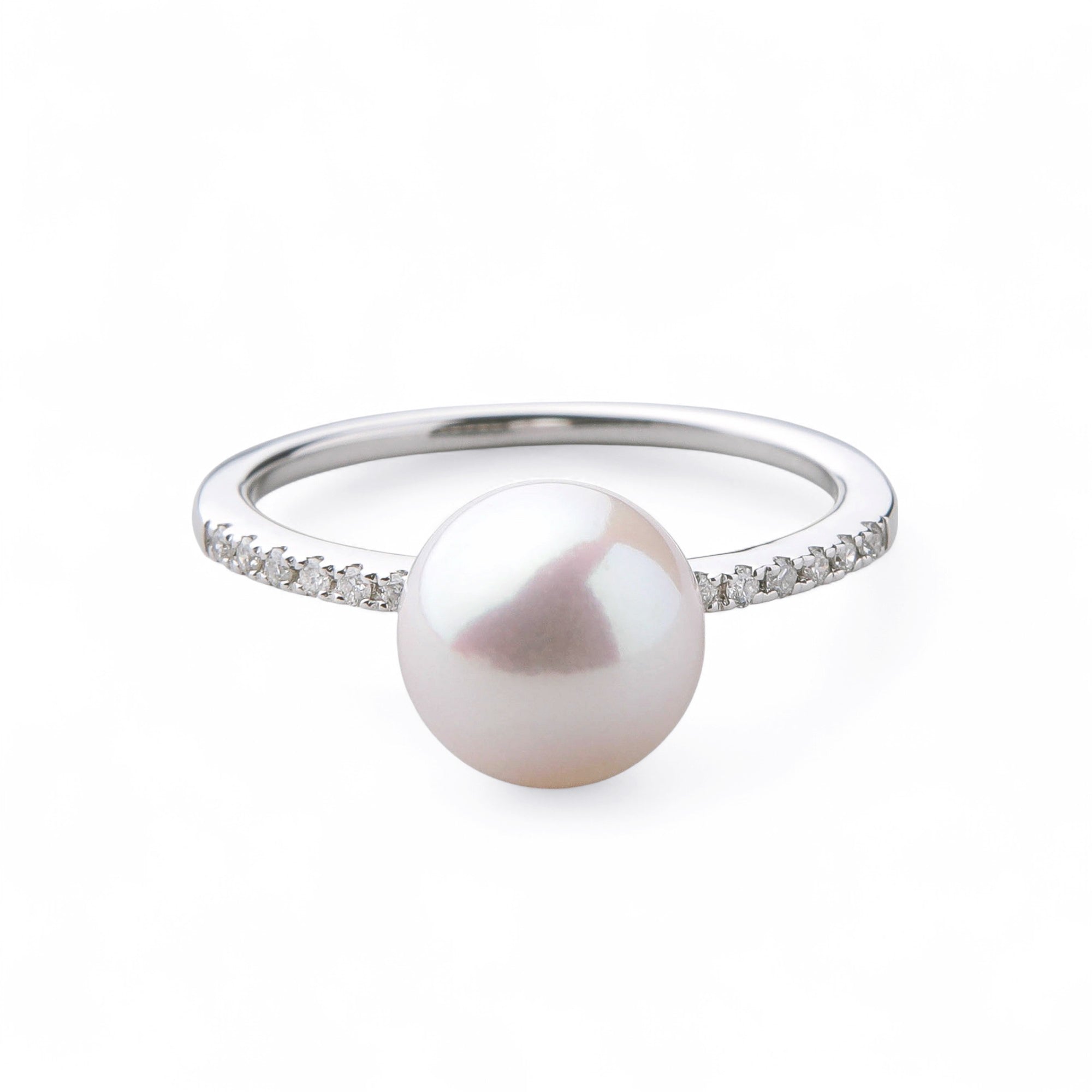 極光花珠阿古屋珍珠 戒指 8.0–8.5 mm PT900 -Premium-
