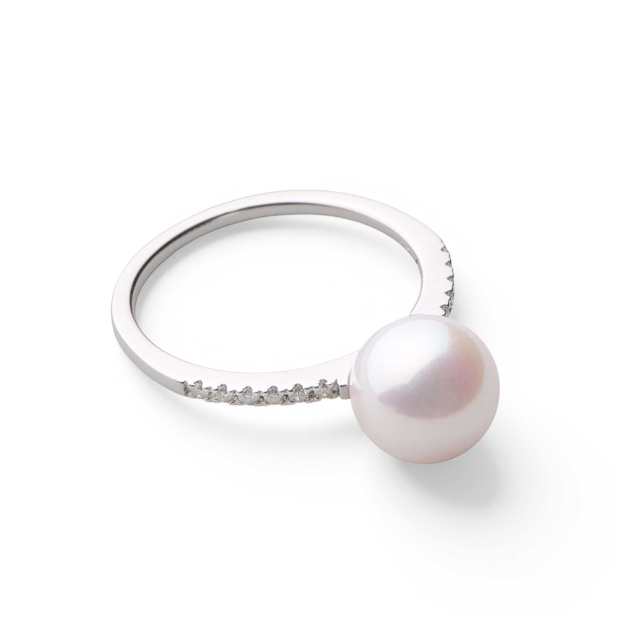 Aurora HANADAMA Akoya Pearl Ring 8.0–8.5 mm PT900 -Premium-