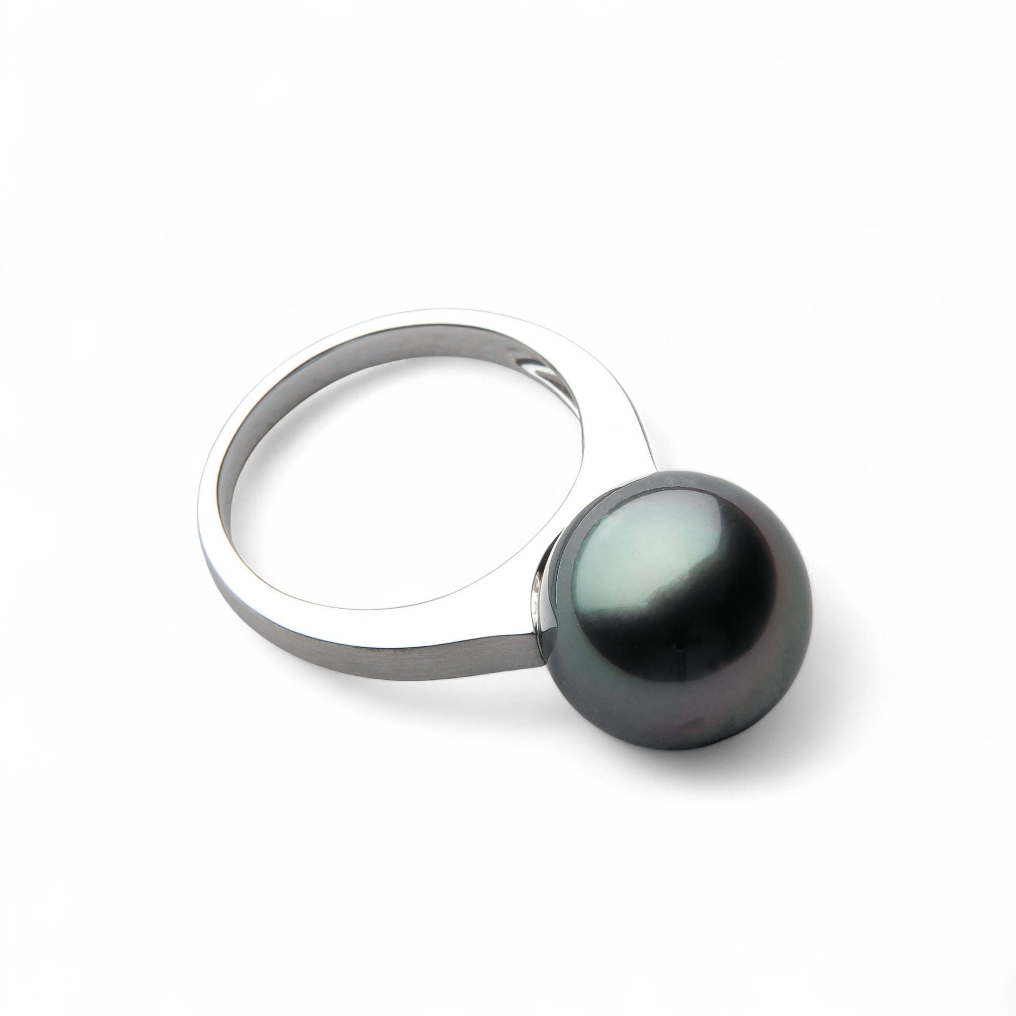Tahitian+ Tahitian Black Pearl Ring 11mmUP PT900