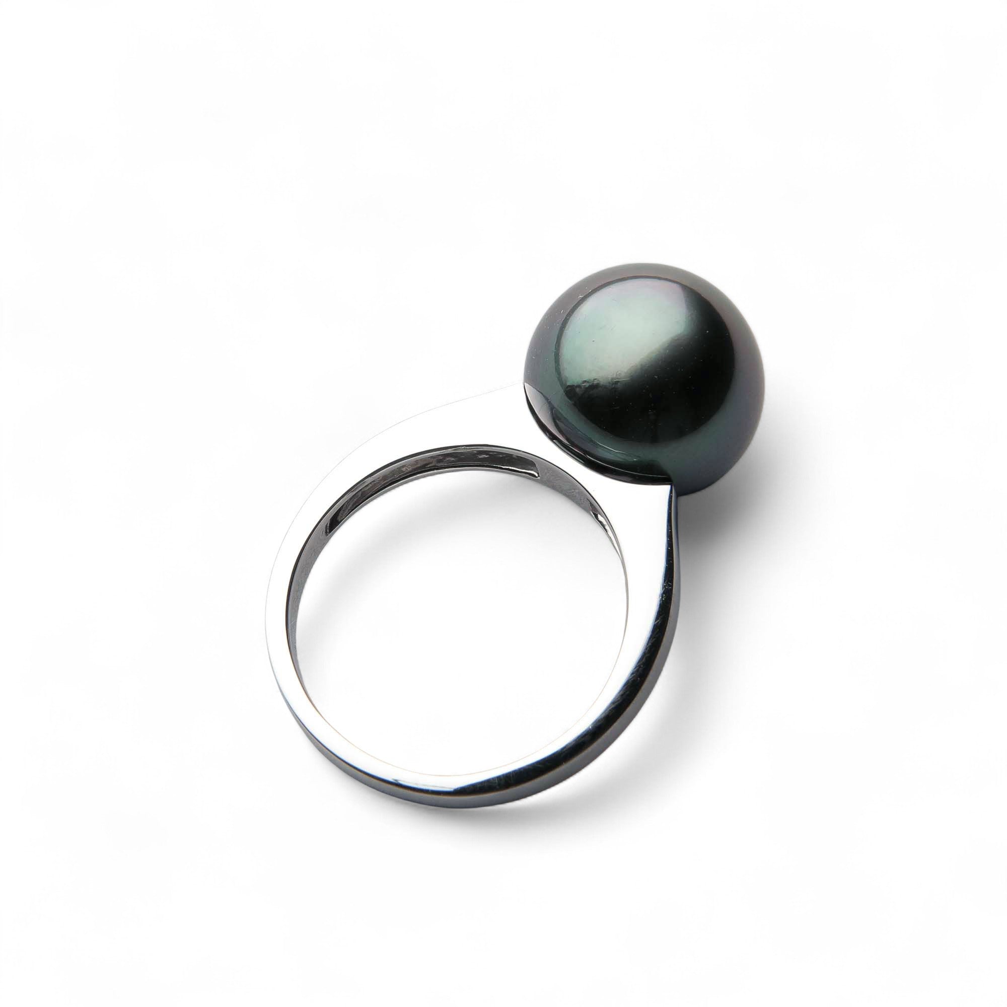 Tahitian+ Tahitian Black Pearl Ring 11mmUP PT900