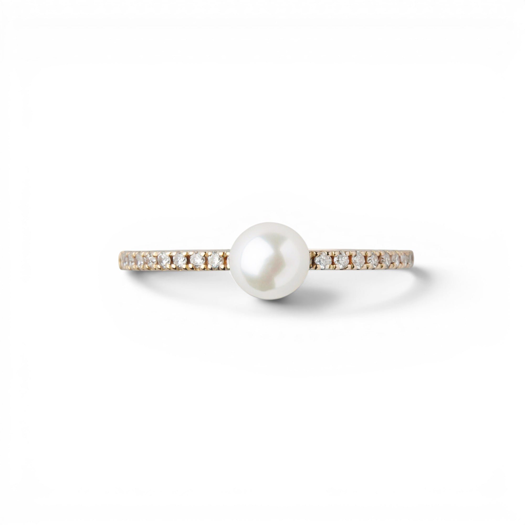 Akoya Pearl Pinky Ring 4.5-5.0mm K18YG/PT900