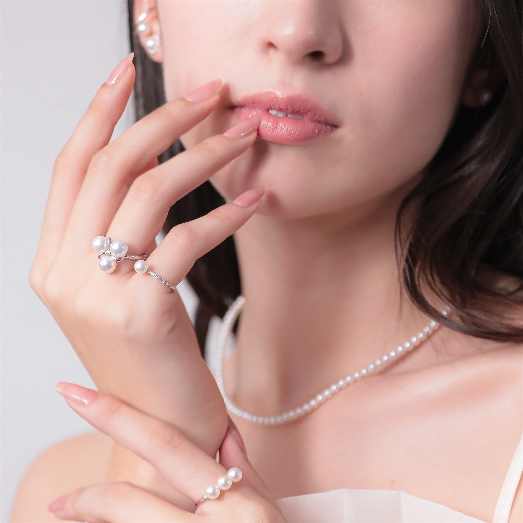 enSTYLE Akoya Pearl Pinky Ring 5.0–5.5 mm PT900