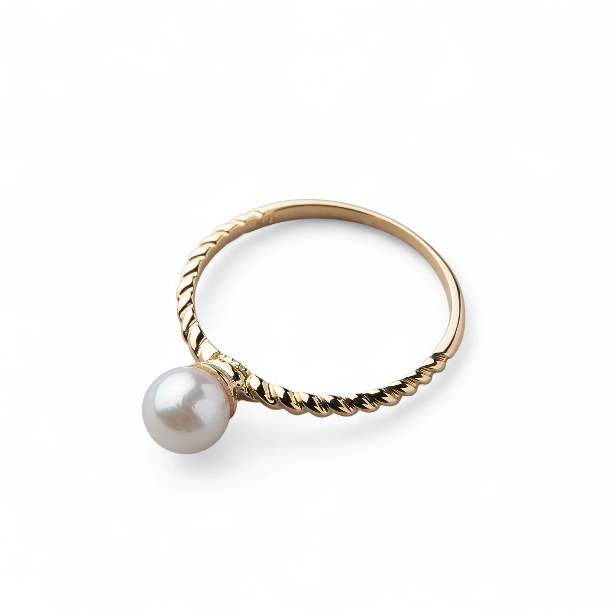 enSTYLE Akoya Pearl Ring 5.5-6.0mm K18 Yellow Gold