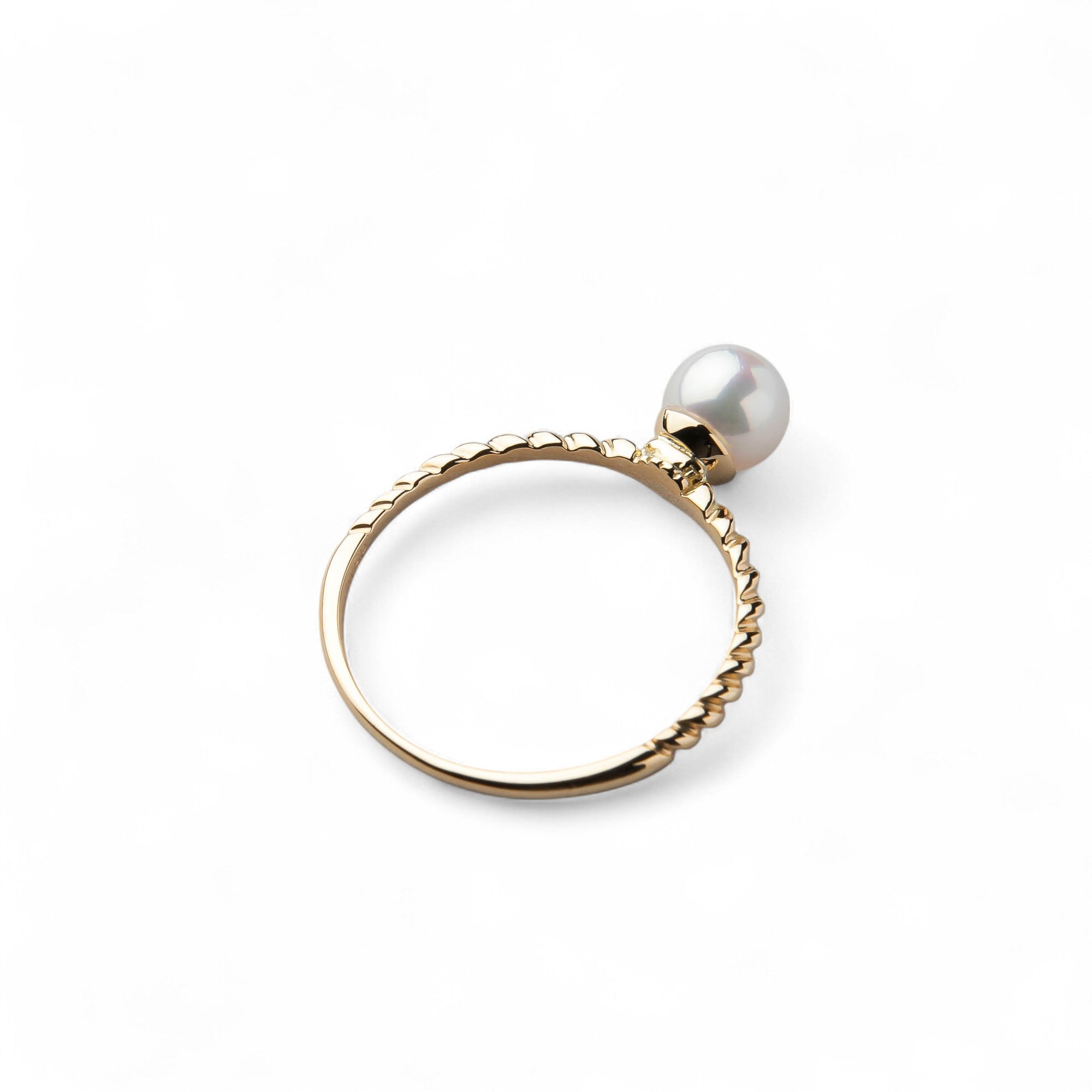 enSTYLE Akoya Pearl Ring 5.5-6.0mm K18 Yellow Gold