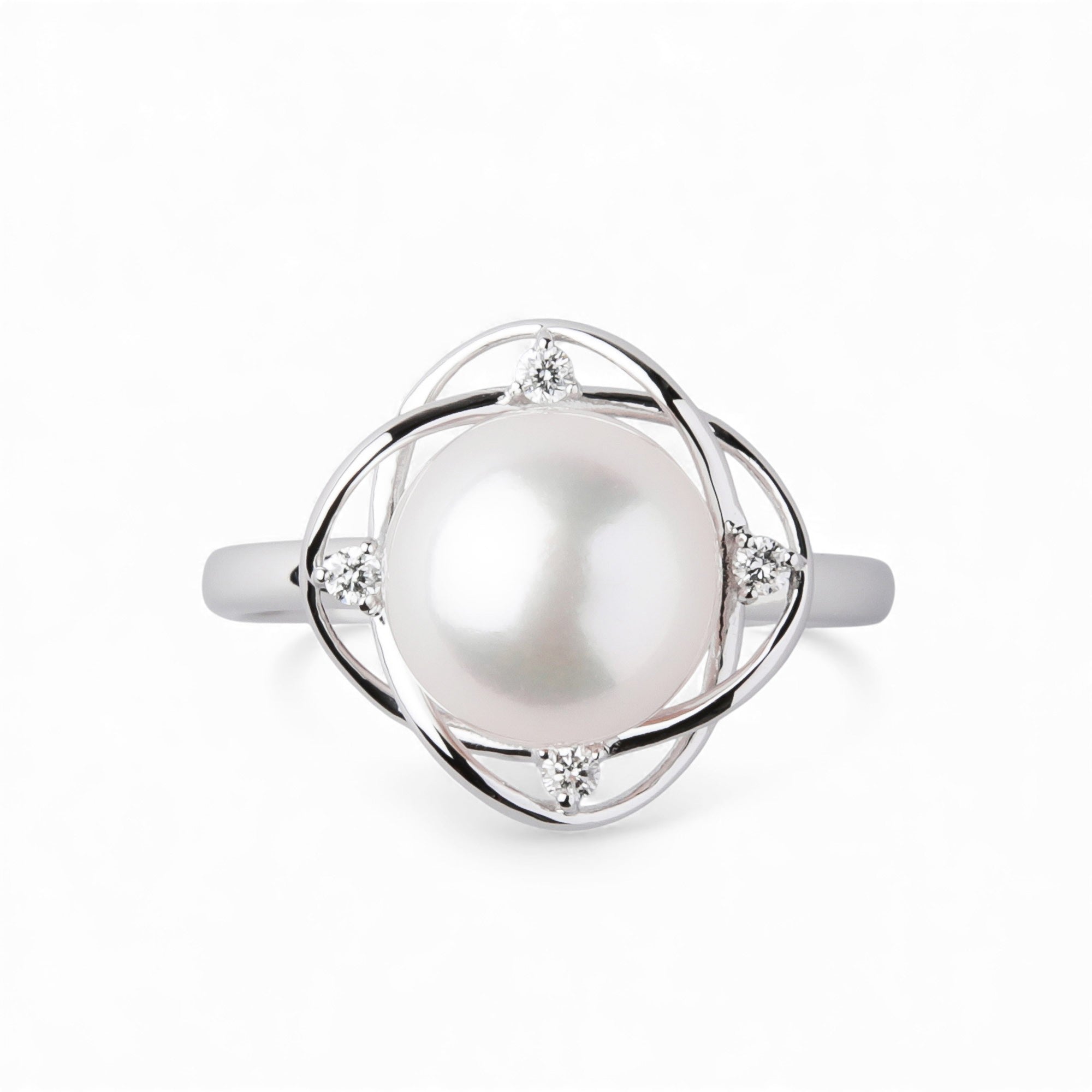 LUXE Akoya珍珠戒指 8.5–9.0毫米 PT900