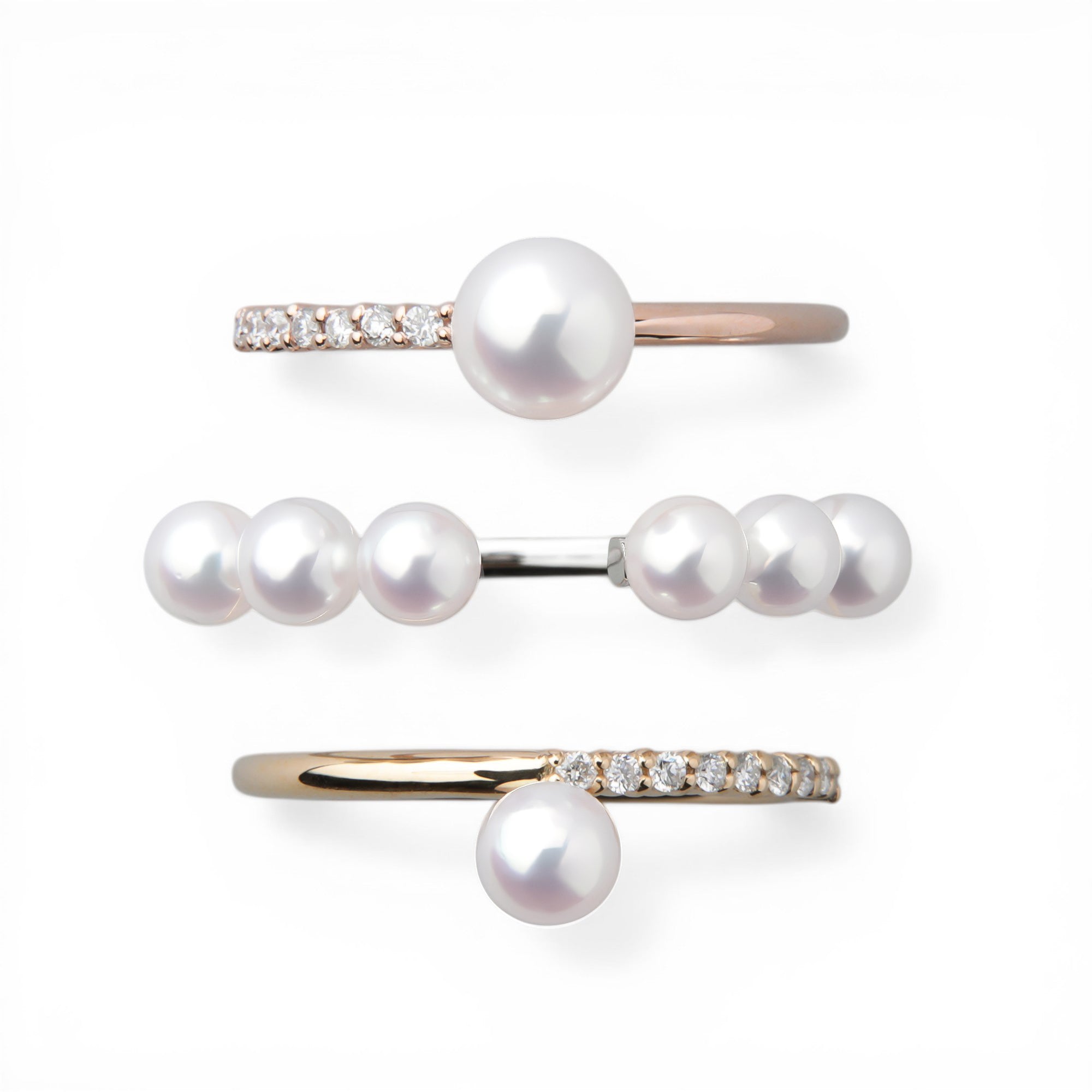 Triple Pearl Ring
