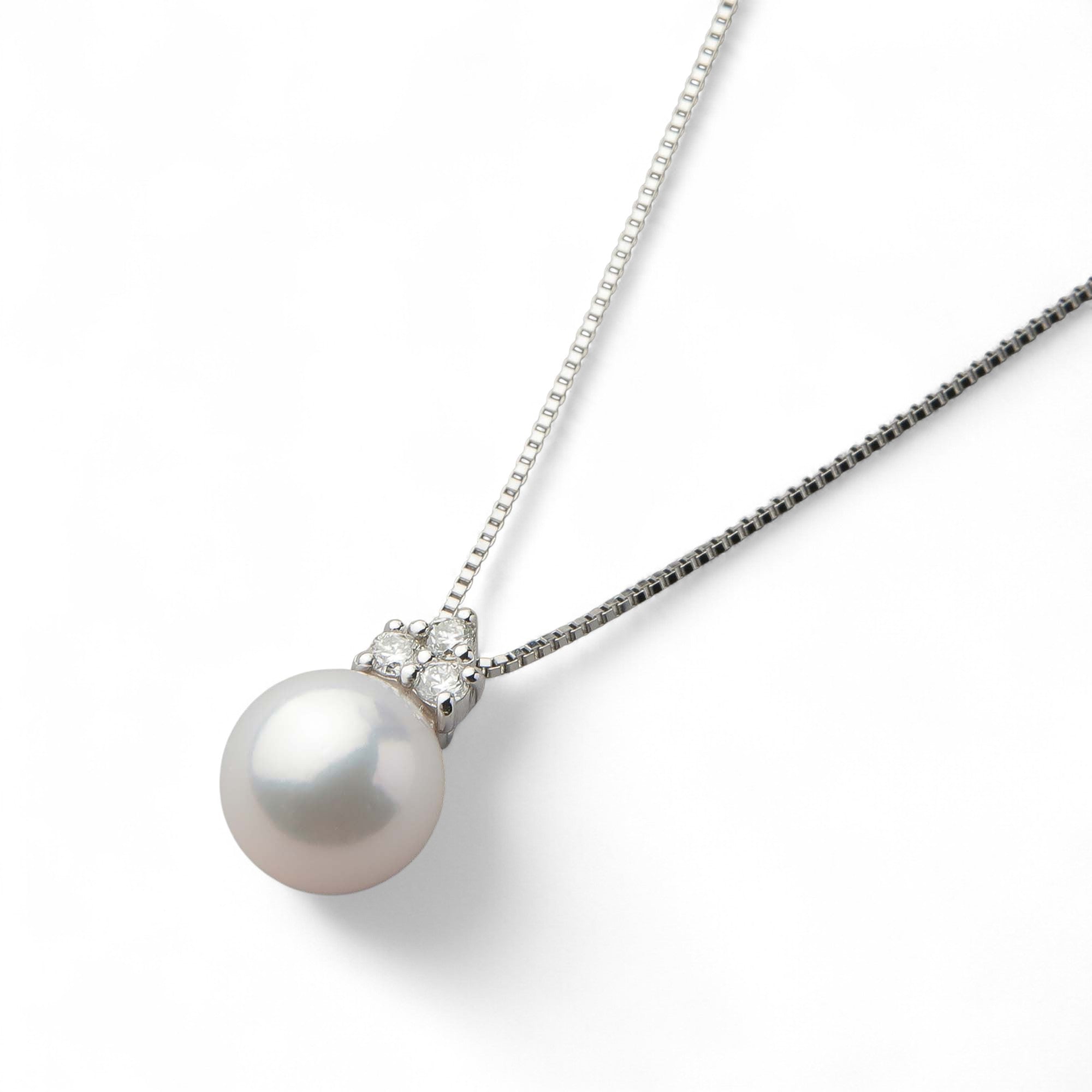 HANADAMA Akoya Pearl Pendant 7.5-8.0mm PT900/850 -Premium-