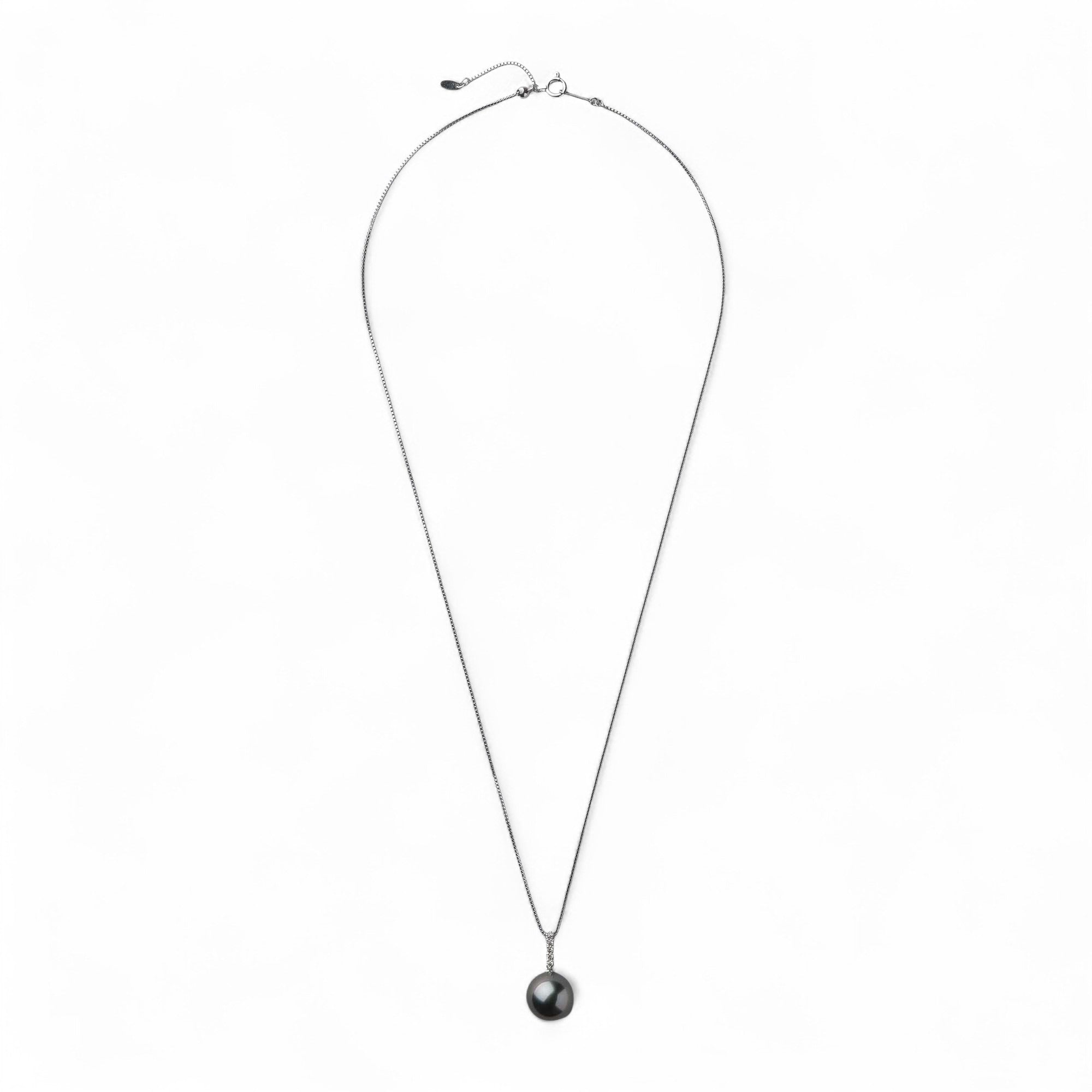 Tahitian+ Tahitian Black Pearl Pendant 11mmUP K18WG