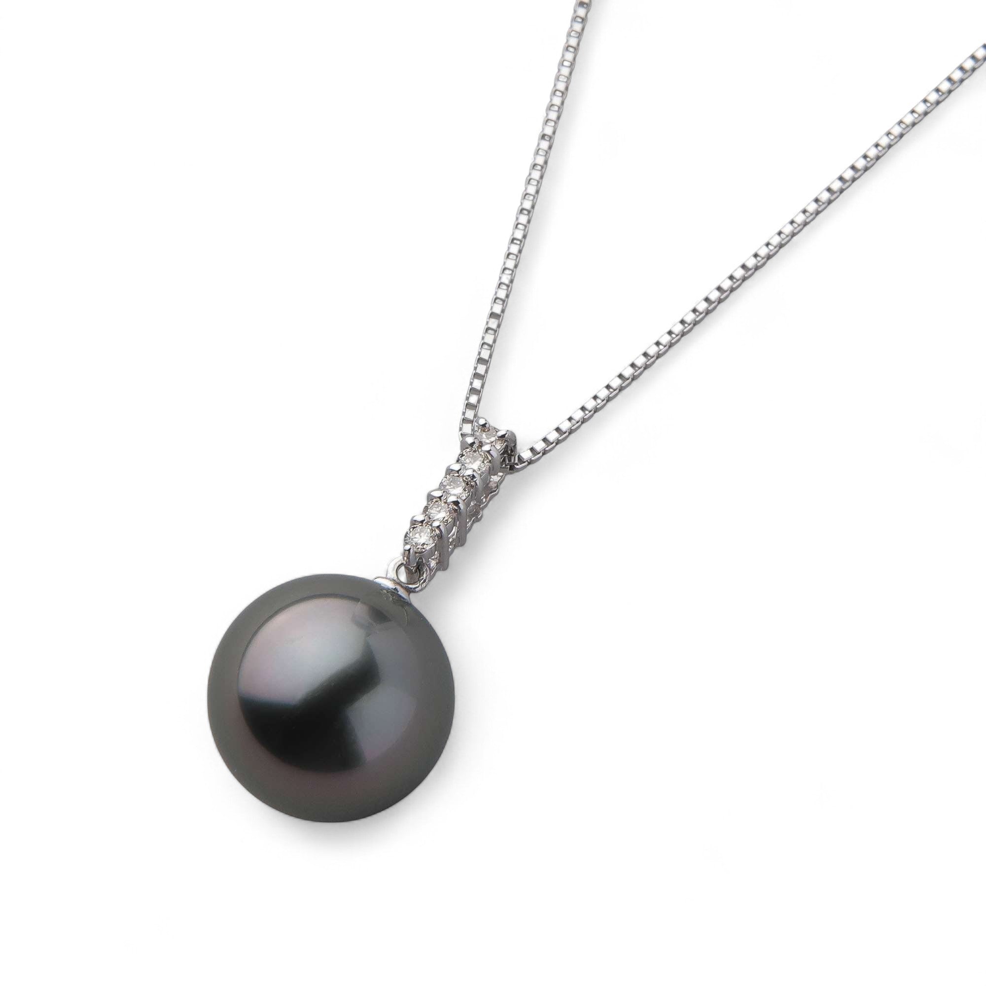 Tahitian+ Tahitian Black Pearl Pendant 11mmUP K18WG