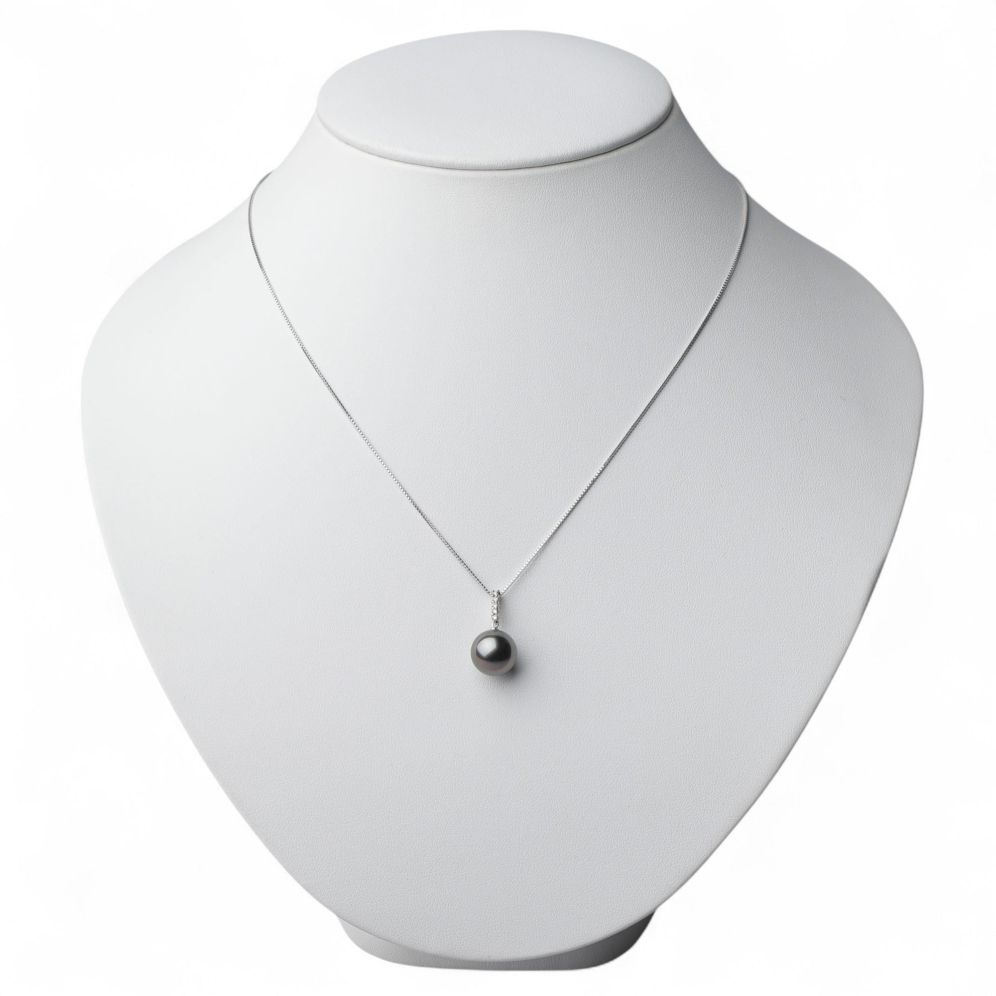 Tahitian+ Tahitian Black Pearl Pendant 11mmUP K18WG