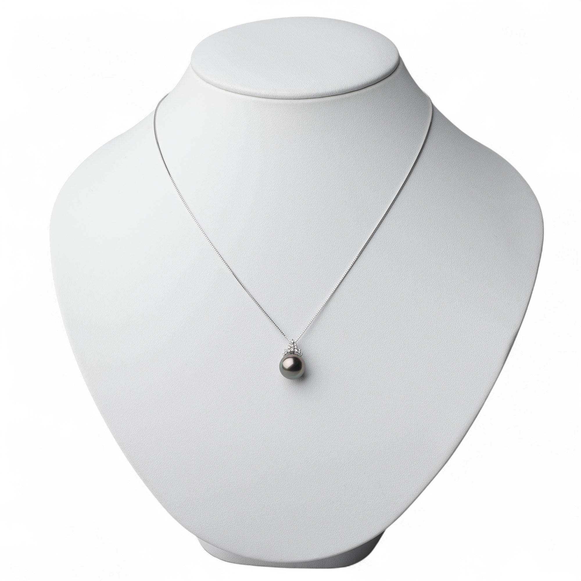 Tahitian+ Tahitian Black Pearl Pendant 11mmUP K18WG