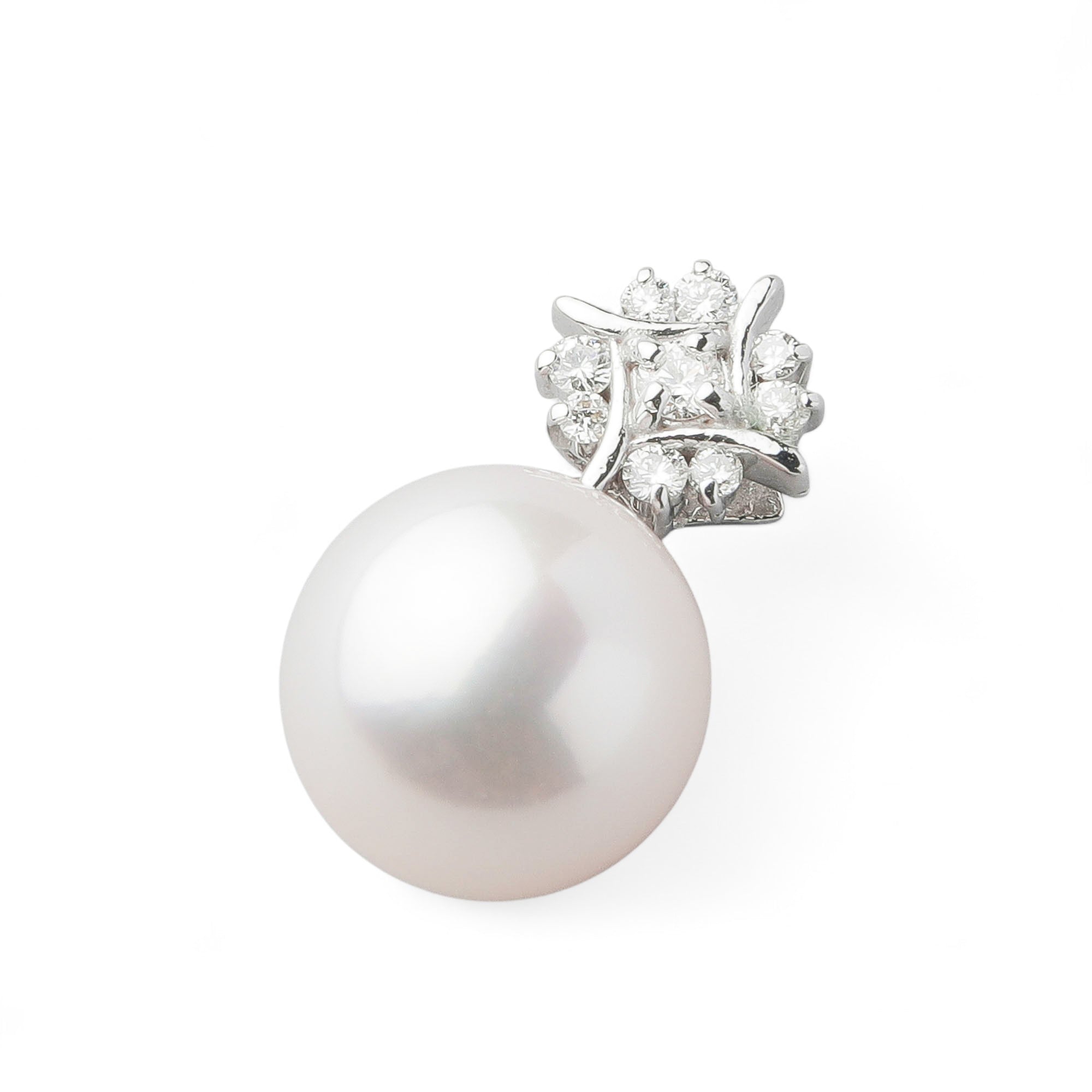 LUXE Akoya Pearl Pendant Top 9.0-9.5mm K18WG