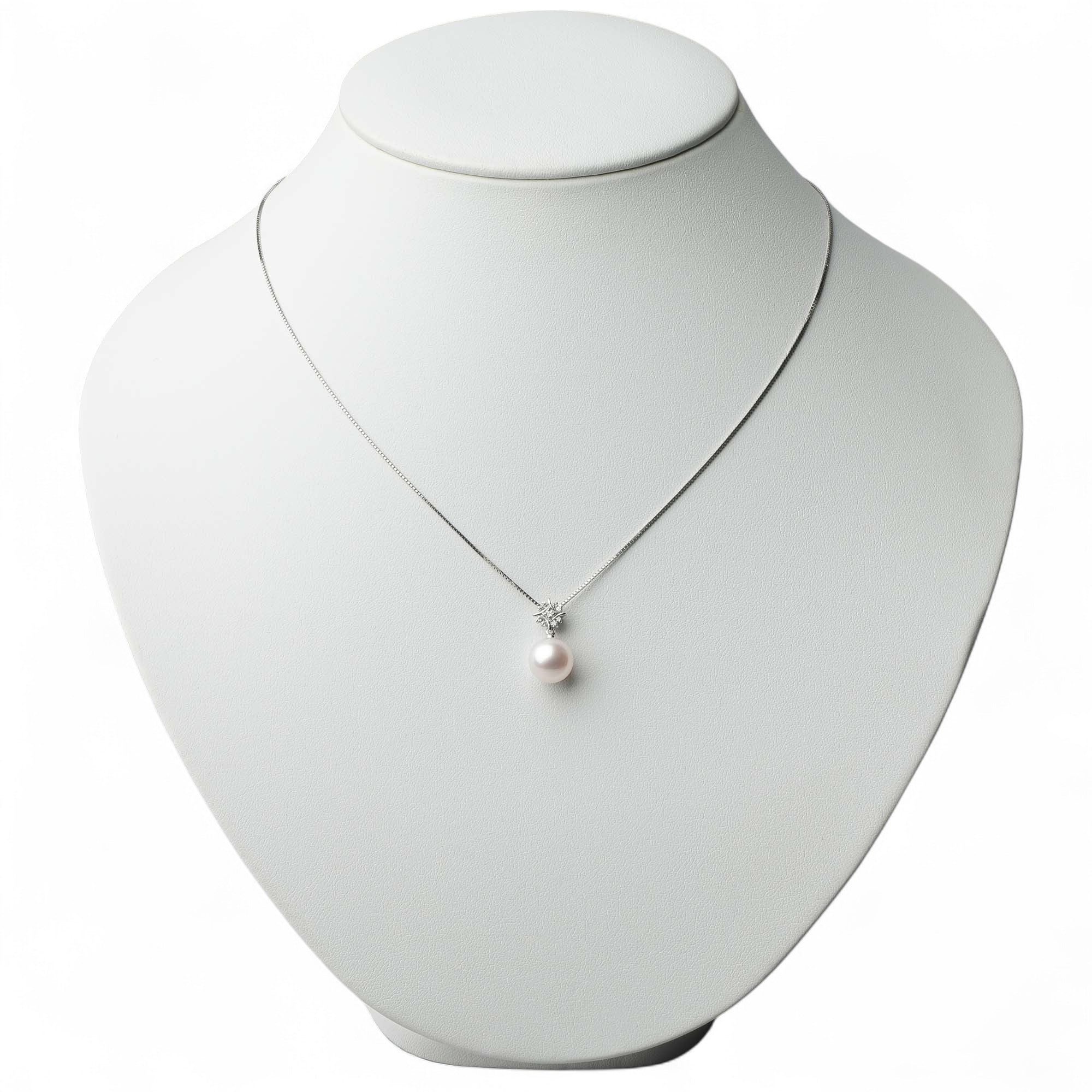 LUXE Akoya Pearl Pendant Top 9.0-9.5mm K18WG