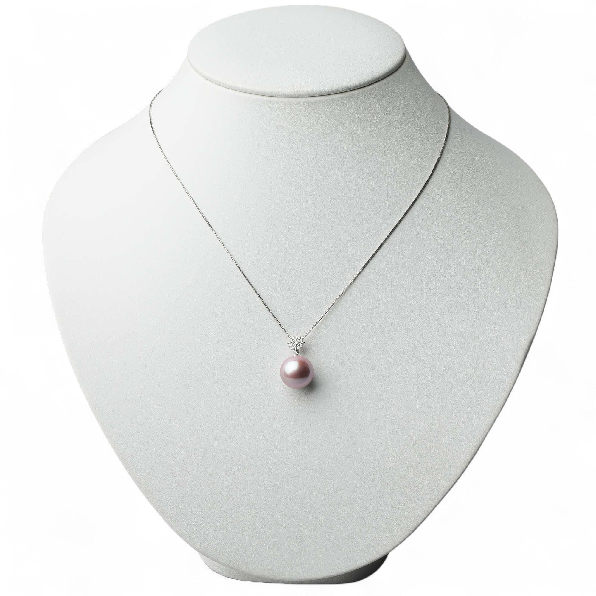 Mauvette Freshwater Pearl Pendant Top 12mmUP K18WG
