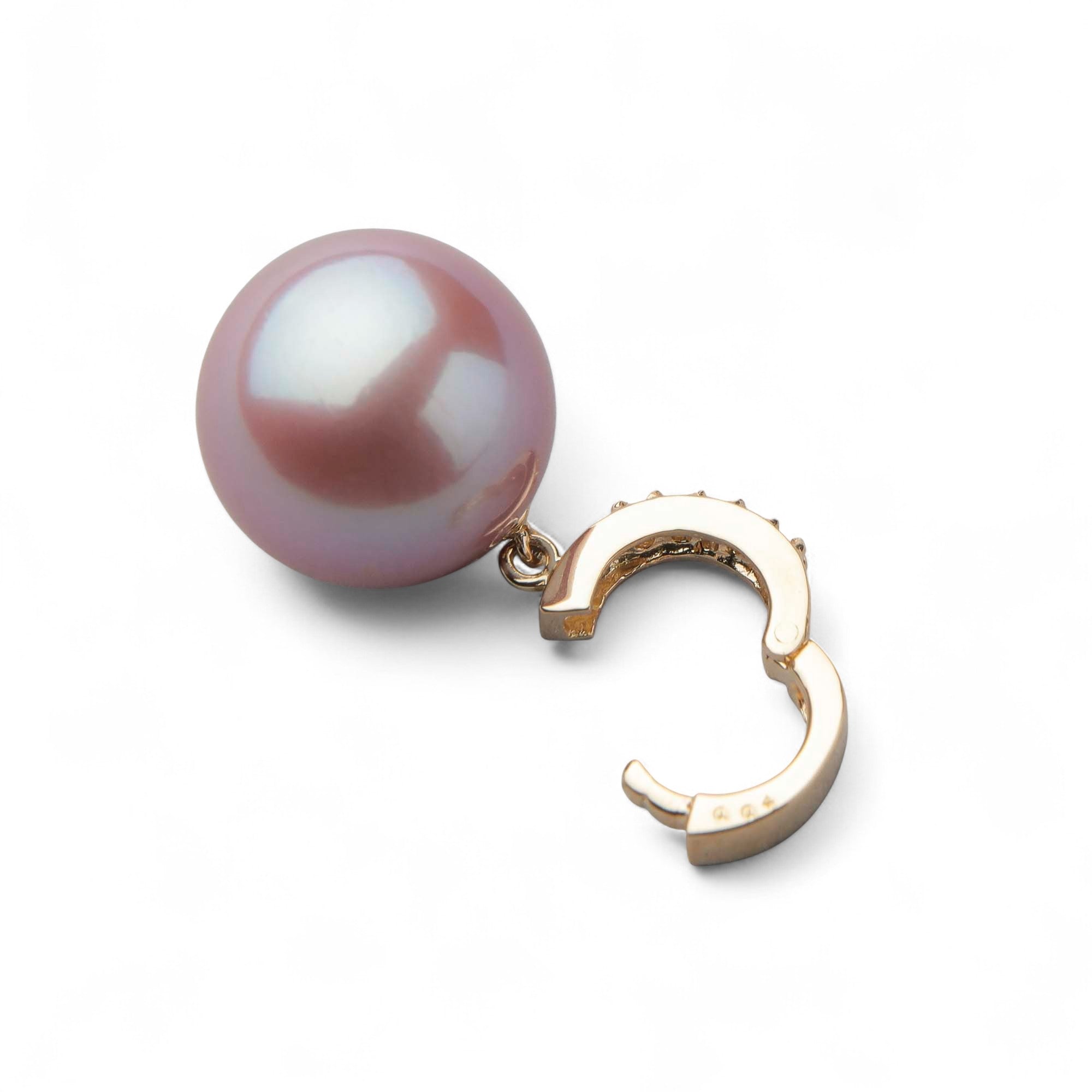 Mauvette Freshwater Pearl Clicker/Pendant Top 12mmUP K18YG