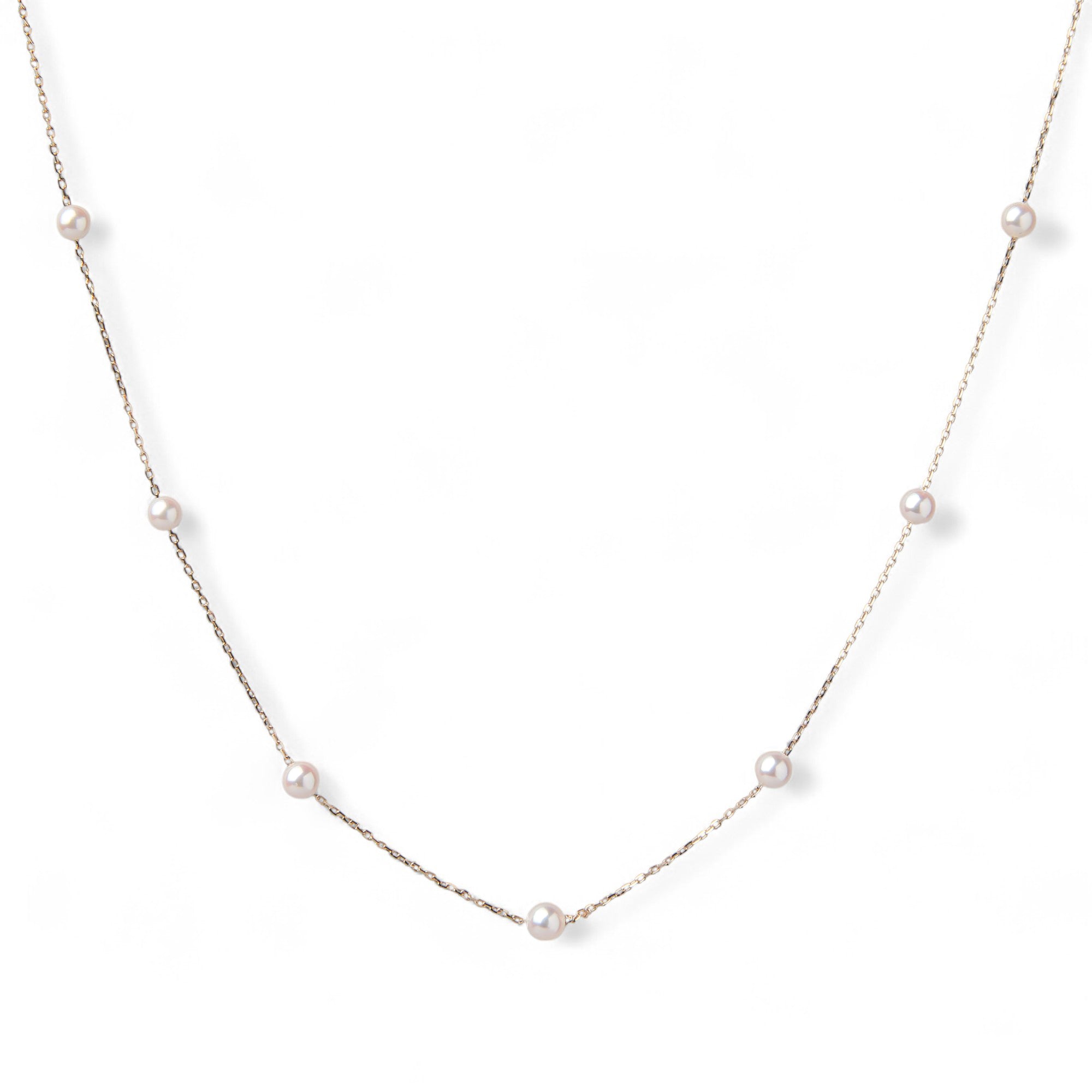 enSTYLE 日本阿古屋珍珠项链 3.5-4.0 毫米 K18YG