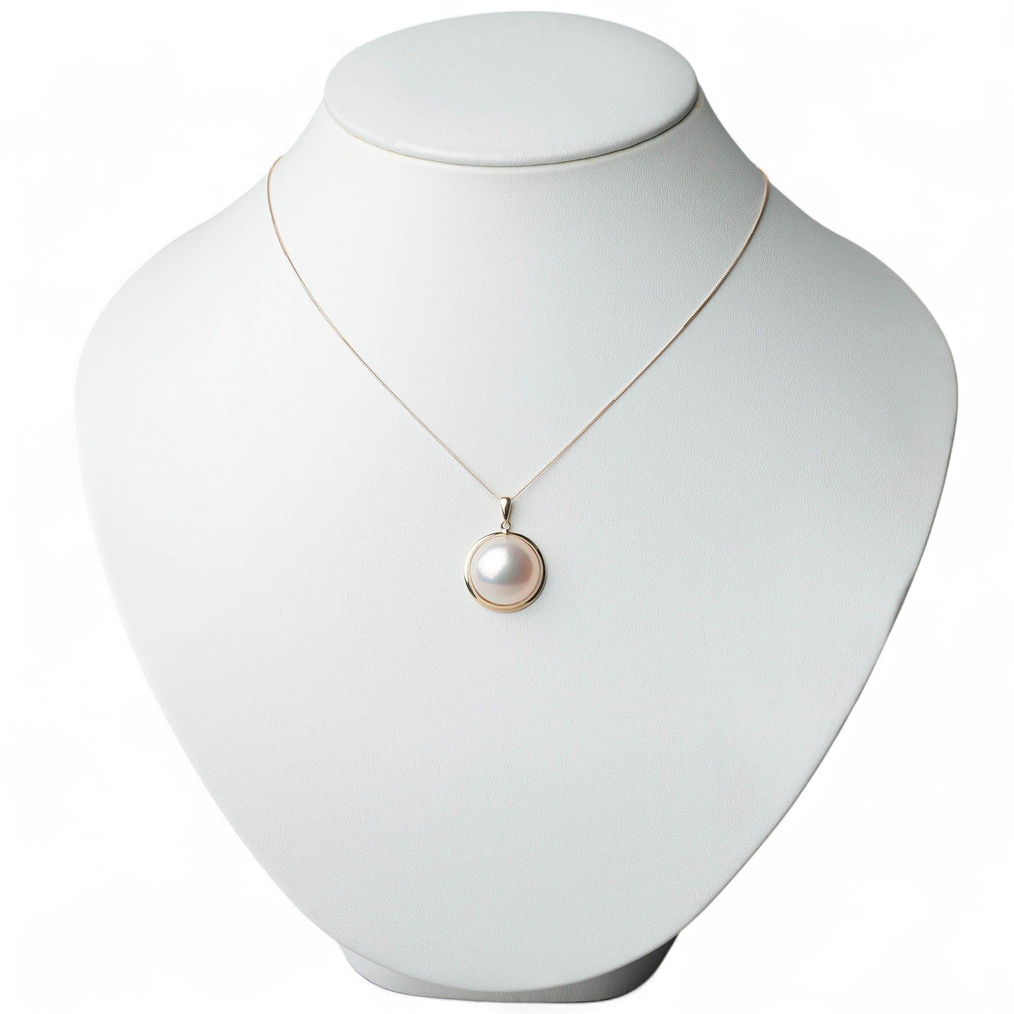 Mabe Pearl Pendant Top 15mmUP K18YG