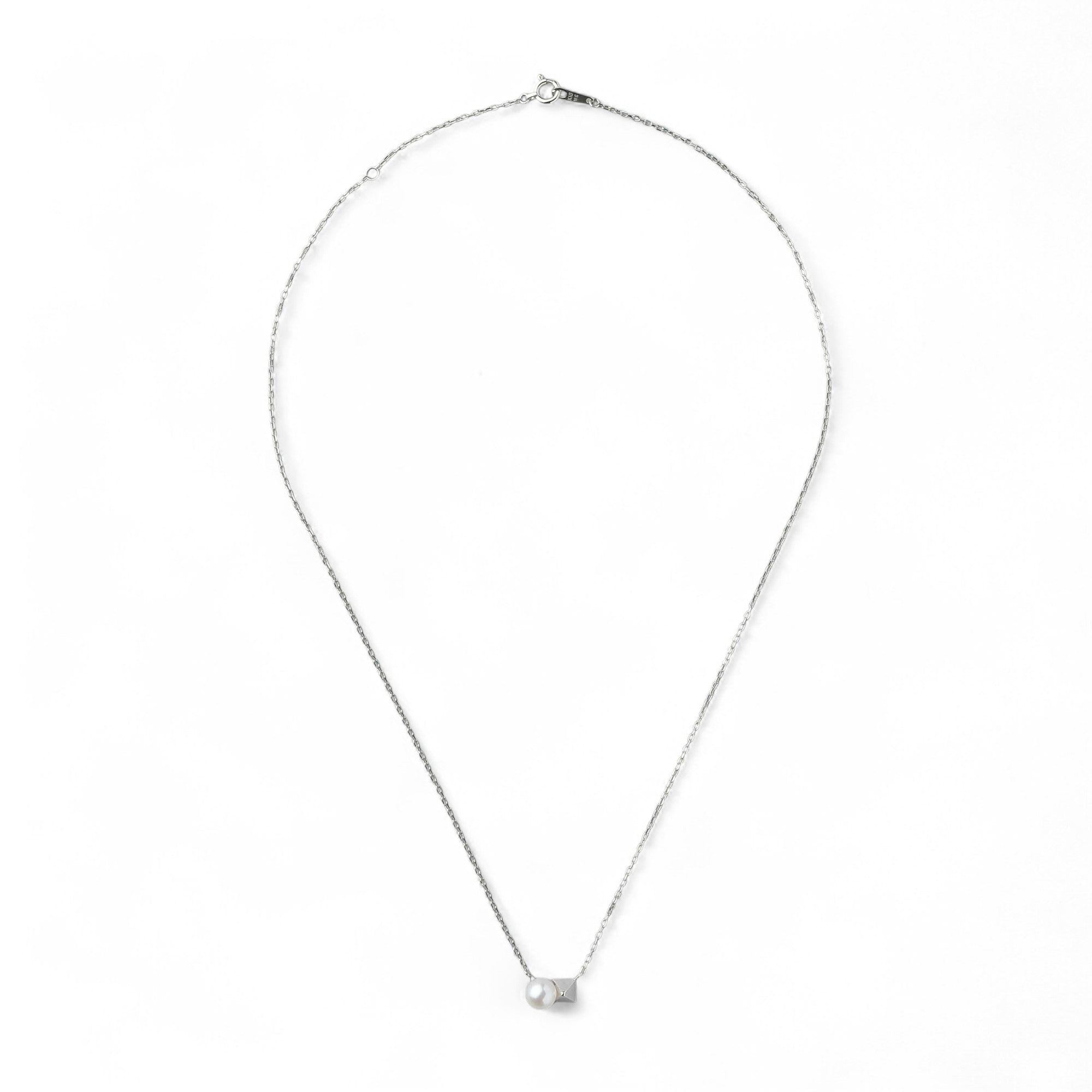 Carina Akoya Pearl Pyramid Pendant 5.5-6.0mm K10 White Gold