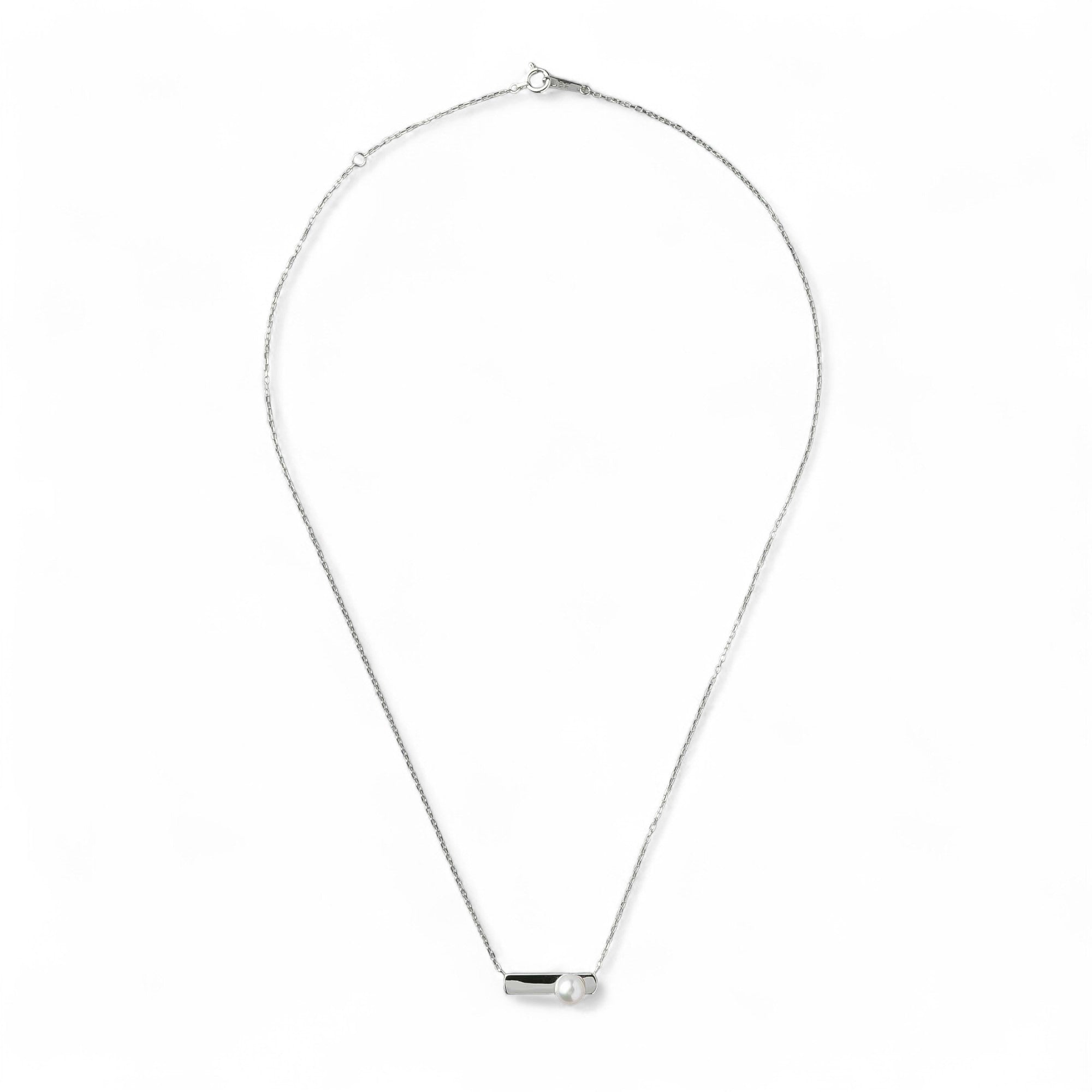 Carina Akoya Pearl Signet Pendant 5.5-6.0mm K10 White Gold