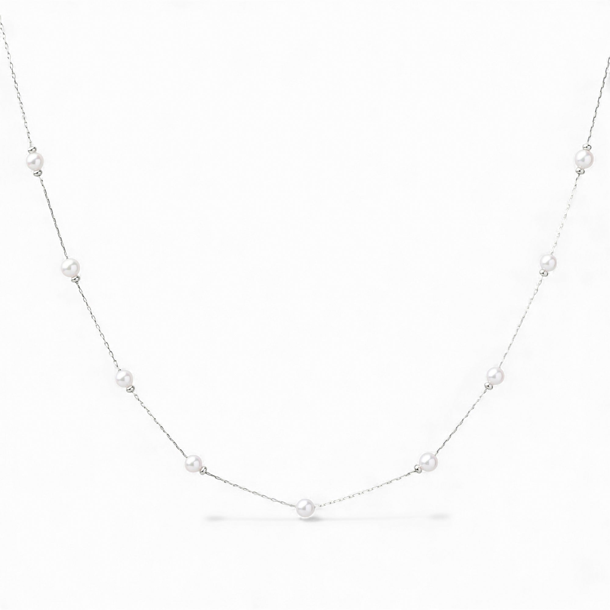 enSTYLE Akoya珍珠項鍊,3.5–4.0毫米PT900珍珠,附滑球。