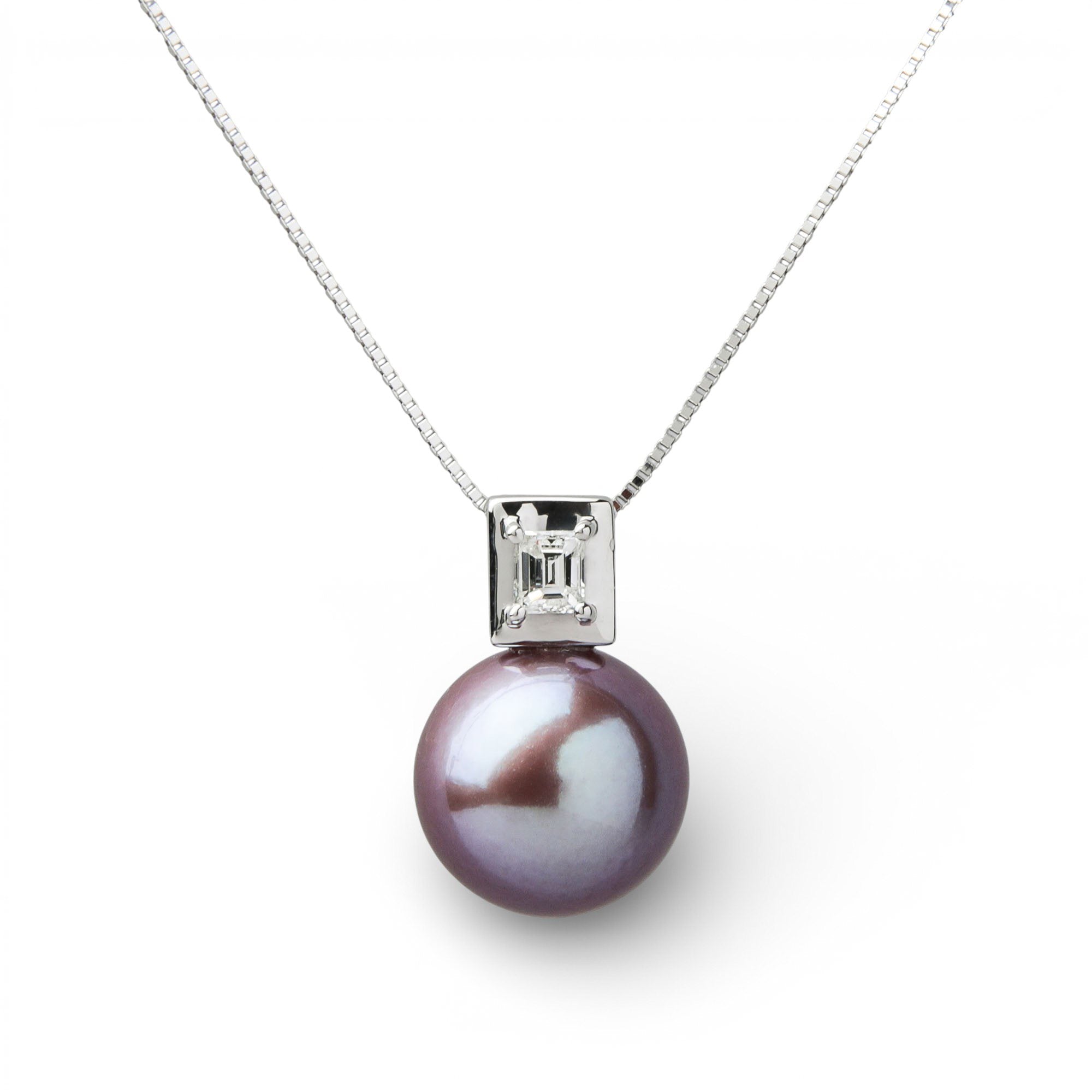Mauvette Freshwater Pearl Pendant 11mmUP PT900/850