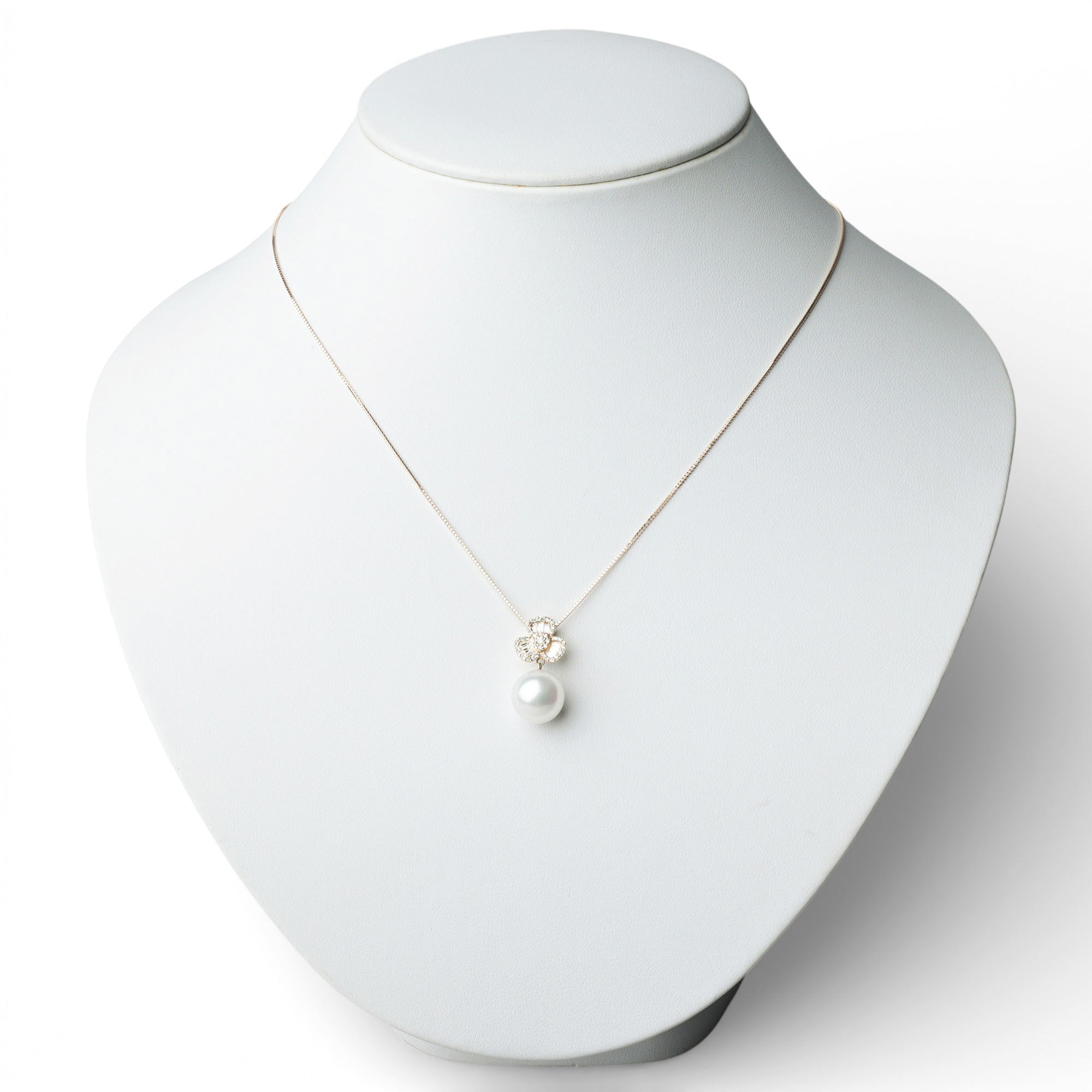 南海白珍珠吊坠,顶部11毫米,K18YG镀金,附Aurora Phoenix认证