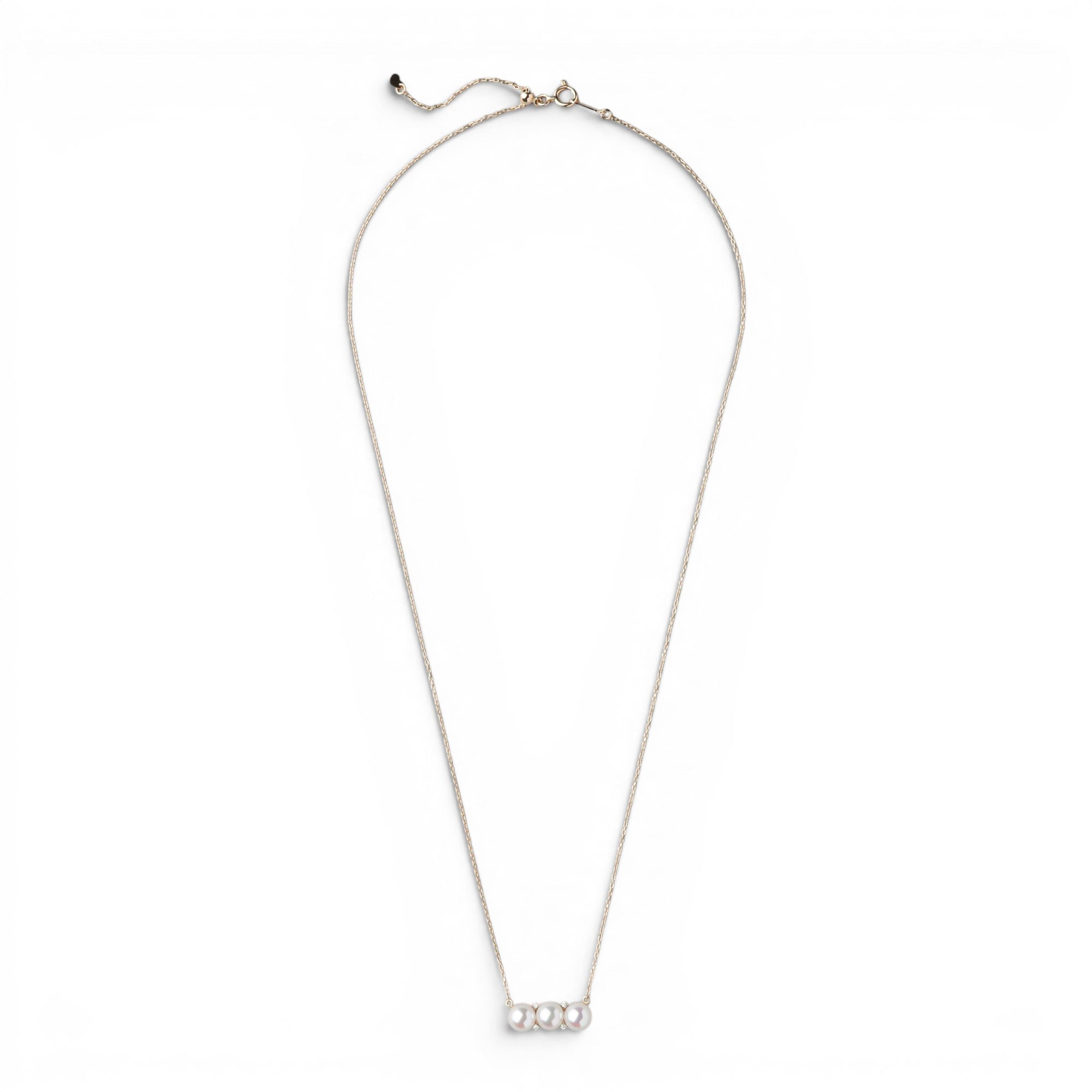 Carina Akoya Pearl 3-Pearl Pendant 5.5-6.0mm K18YG