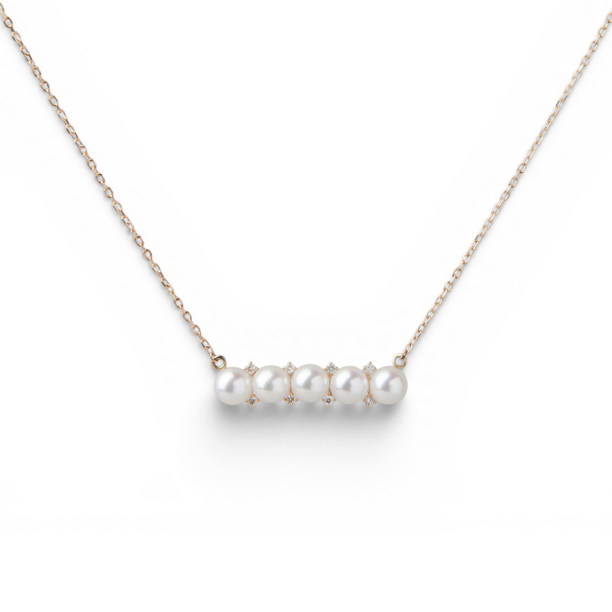 Carina Akoya Pearl 5-Pearl Pendant 3.5-4.0mm K18YG