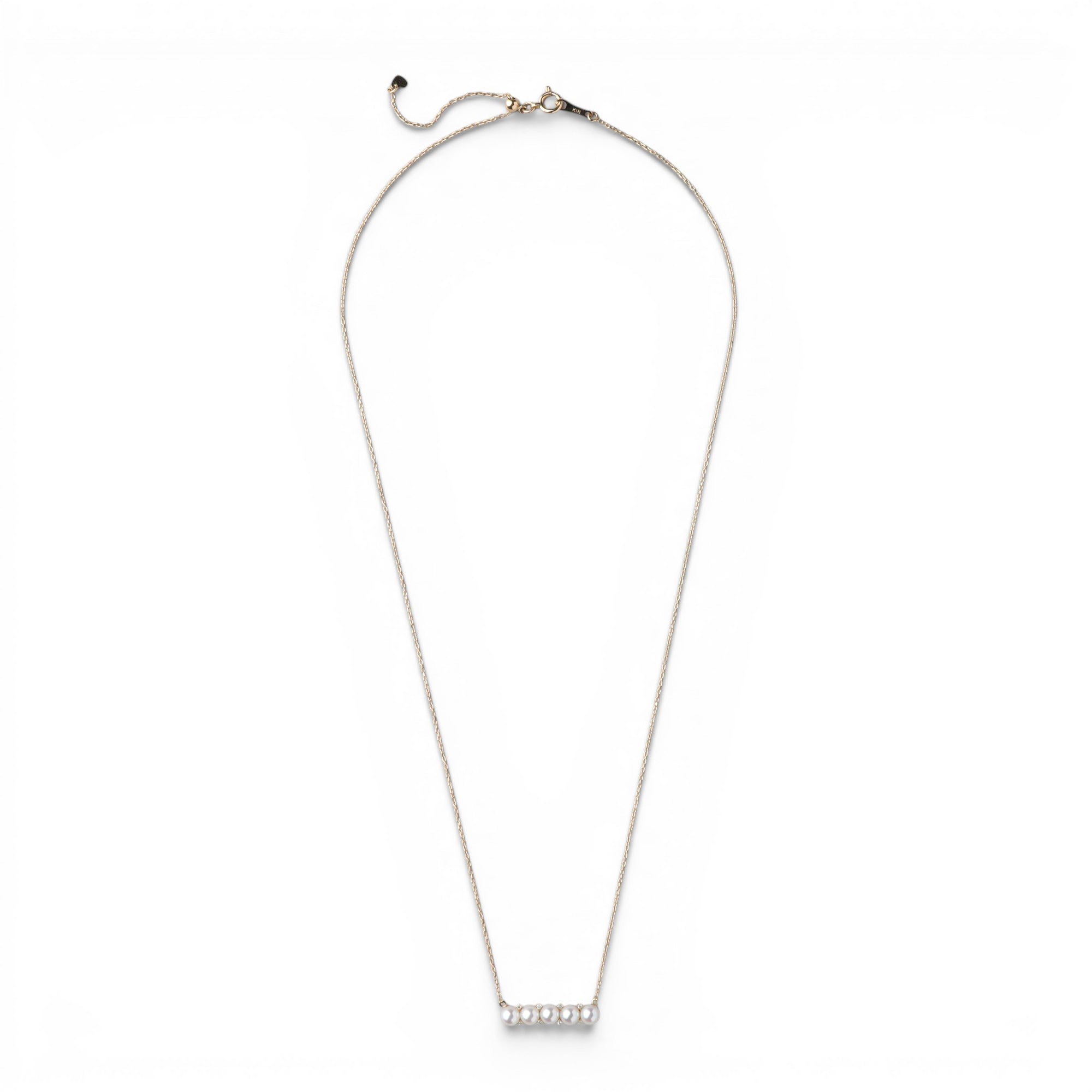 Carina Akoya Pearl 5-Pearl Pendant 3.5-4.0mm K18YG