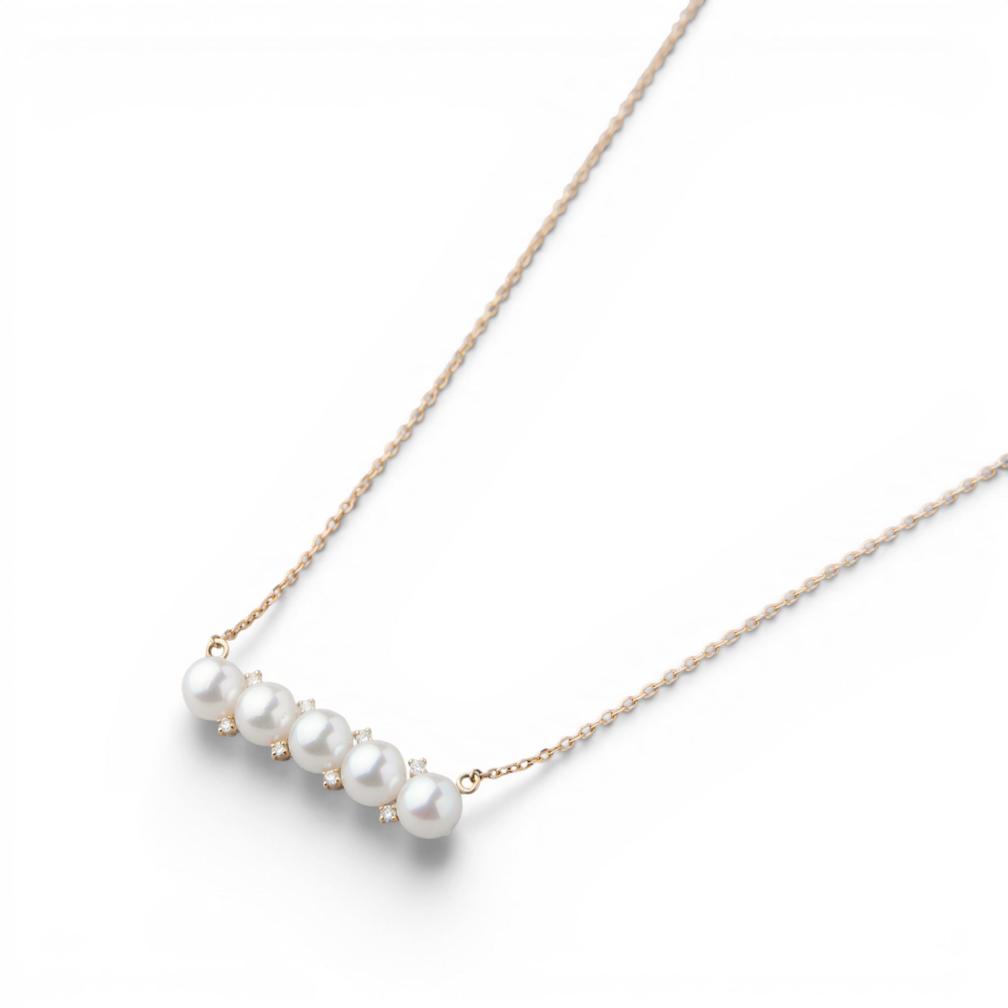 Carina Akoya Pearl 5-Pearl Pendant 3.5-4.0mm K18YG